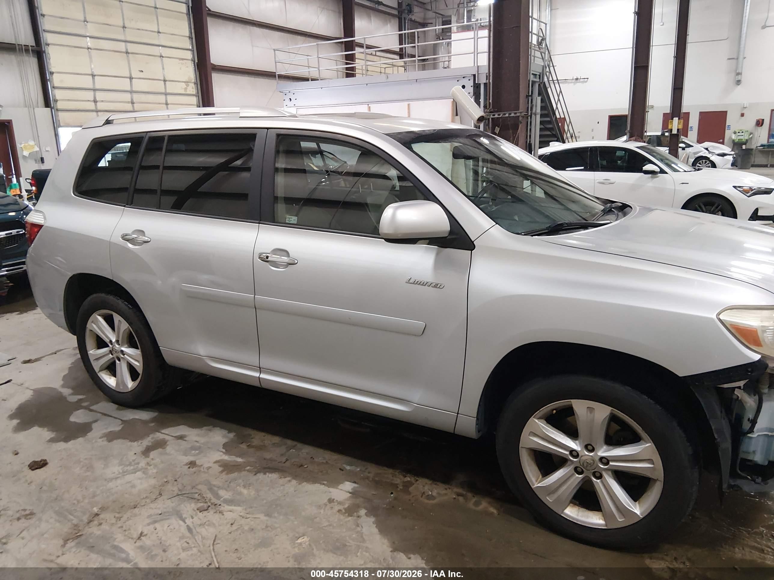 2008 Toyota Highlander Limited Gray vin: JTEES42A182052844