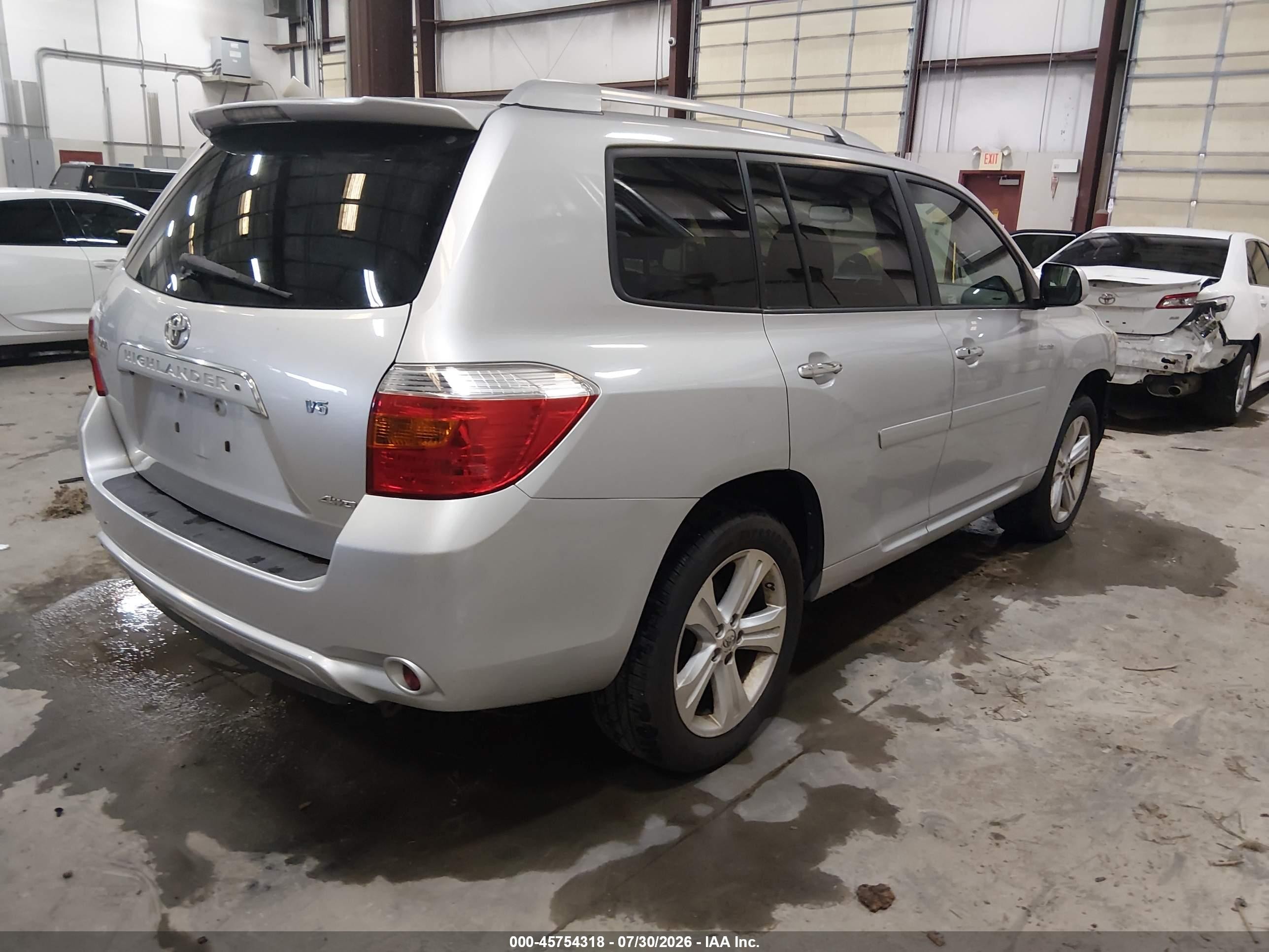 2008 Toyota Highlander Limited Gray vin: JTEES42A182052844