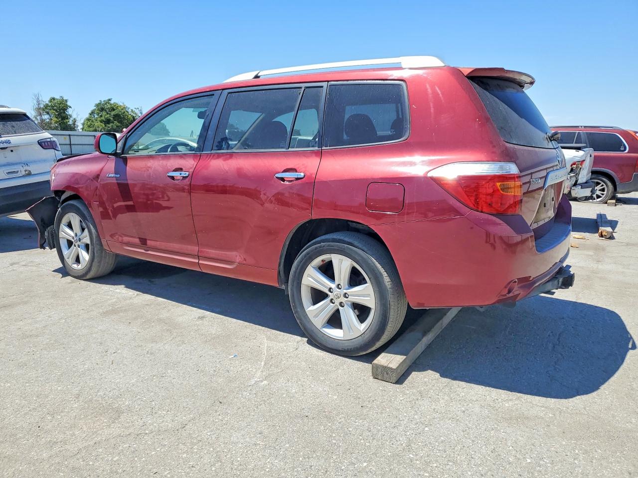 2008 Toyota Highlander Limited Burgundy vin: JTEES42A182055730