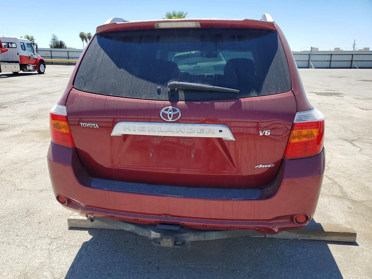 2008 Toyota Highlander Limited Burgundy vin: JTEES42A182055730