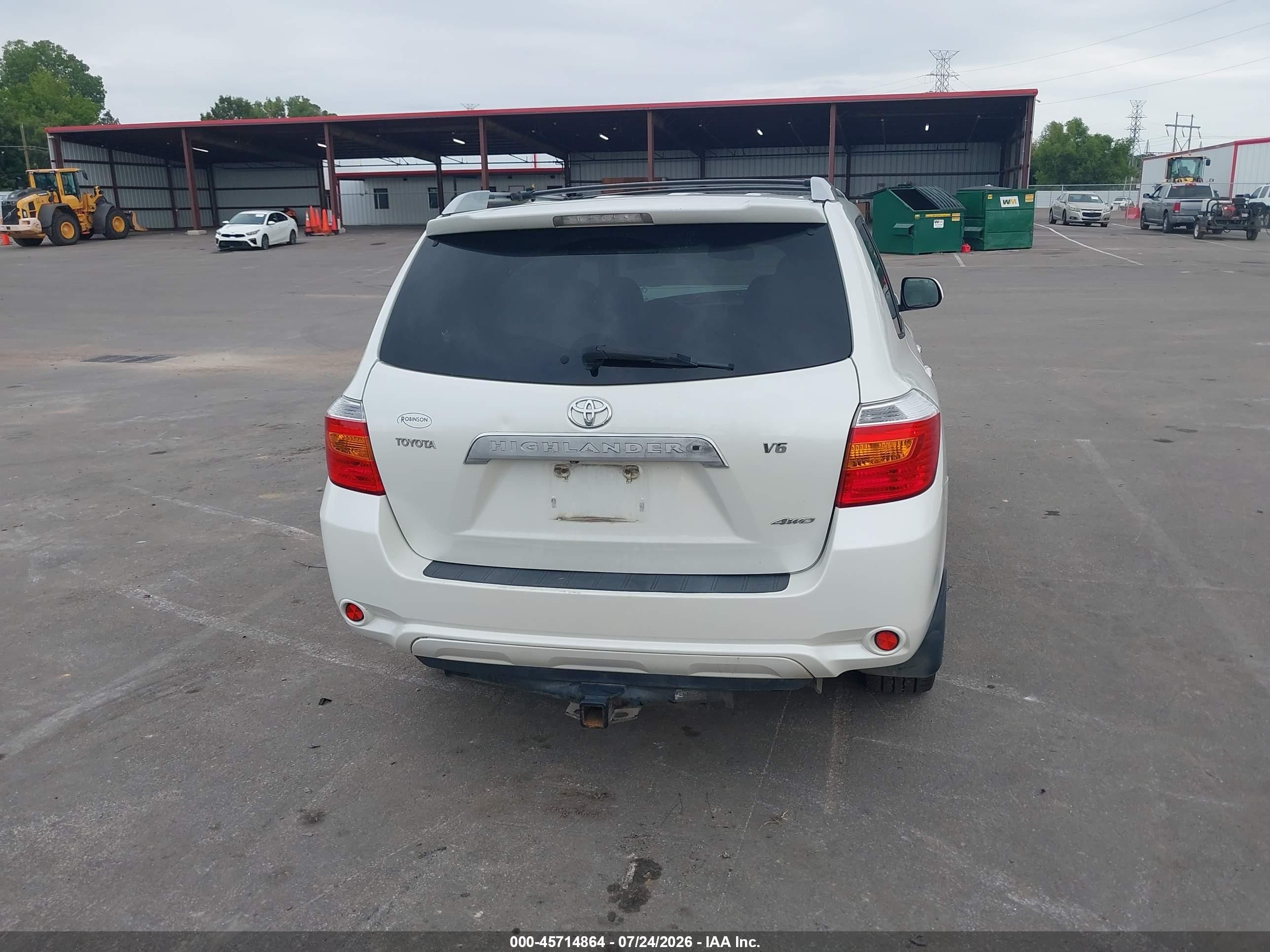 2008 Toyota Highlander Limited White vin: JTEES42A182066162