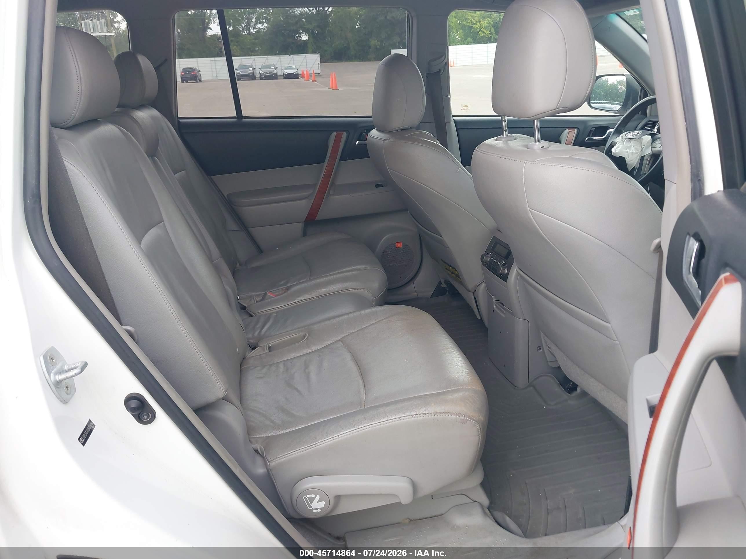 2008 Toyota Highlander Limited White vin: JTEES42A182066162