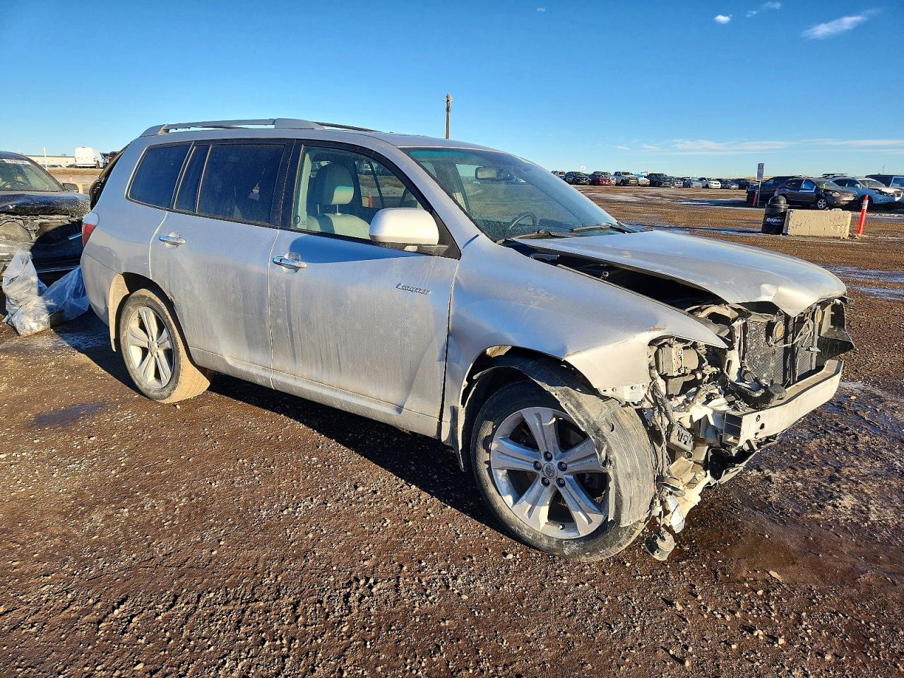 2008 Toyota Highlander Limited Silver vin: JTEES42A182075606