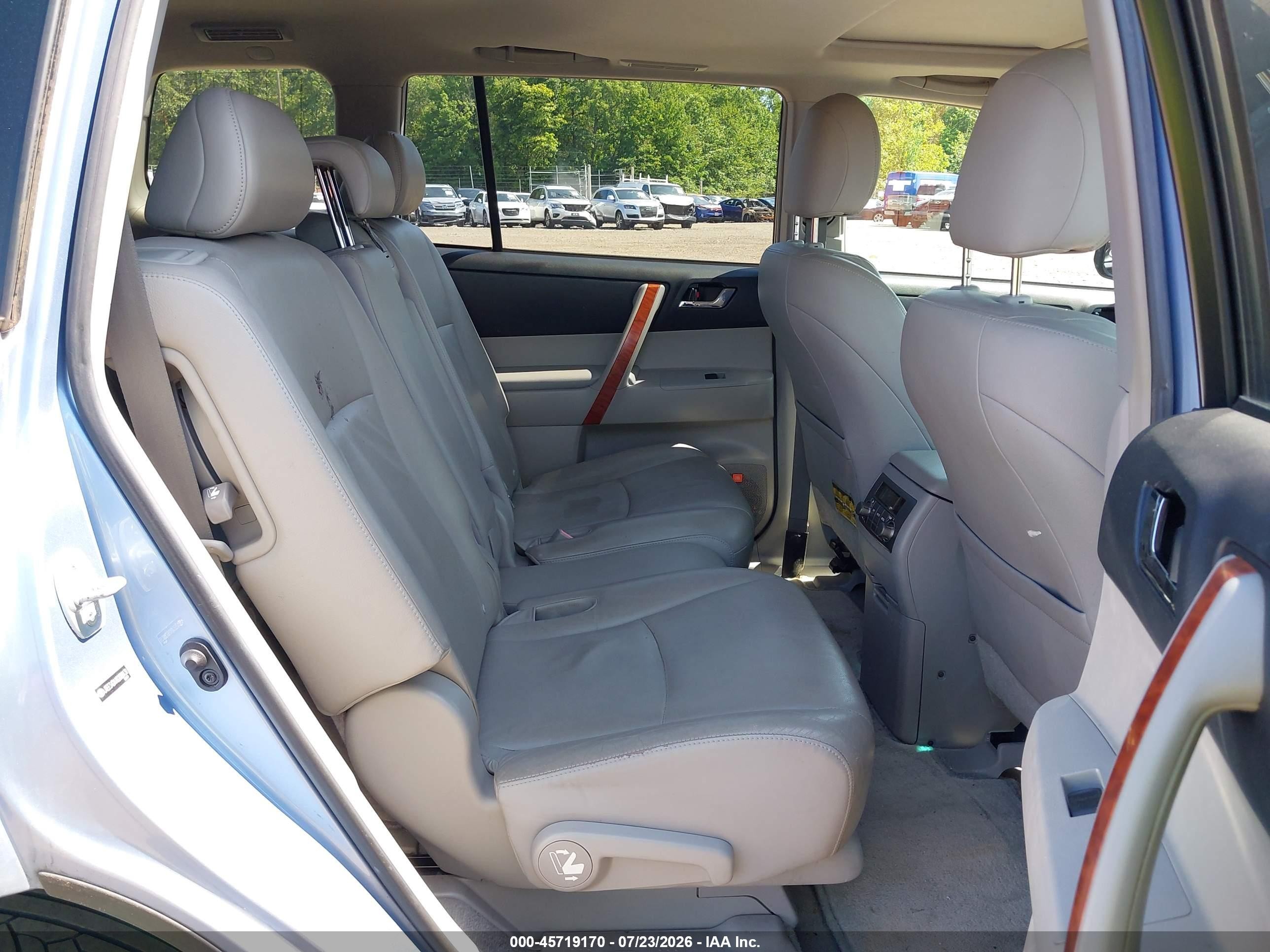 2008 Toyota Highlander Limited Синий vin: JTEES42A182088131