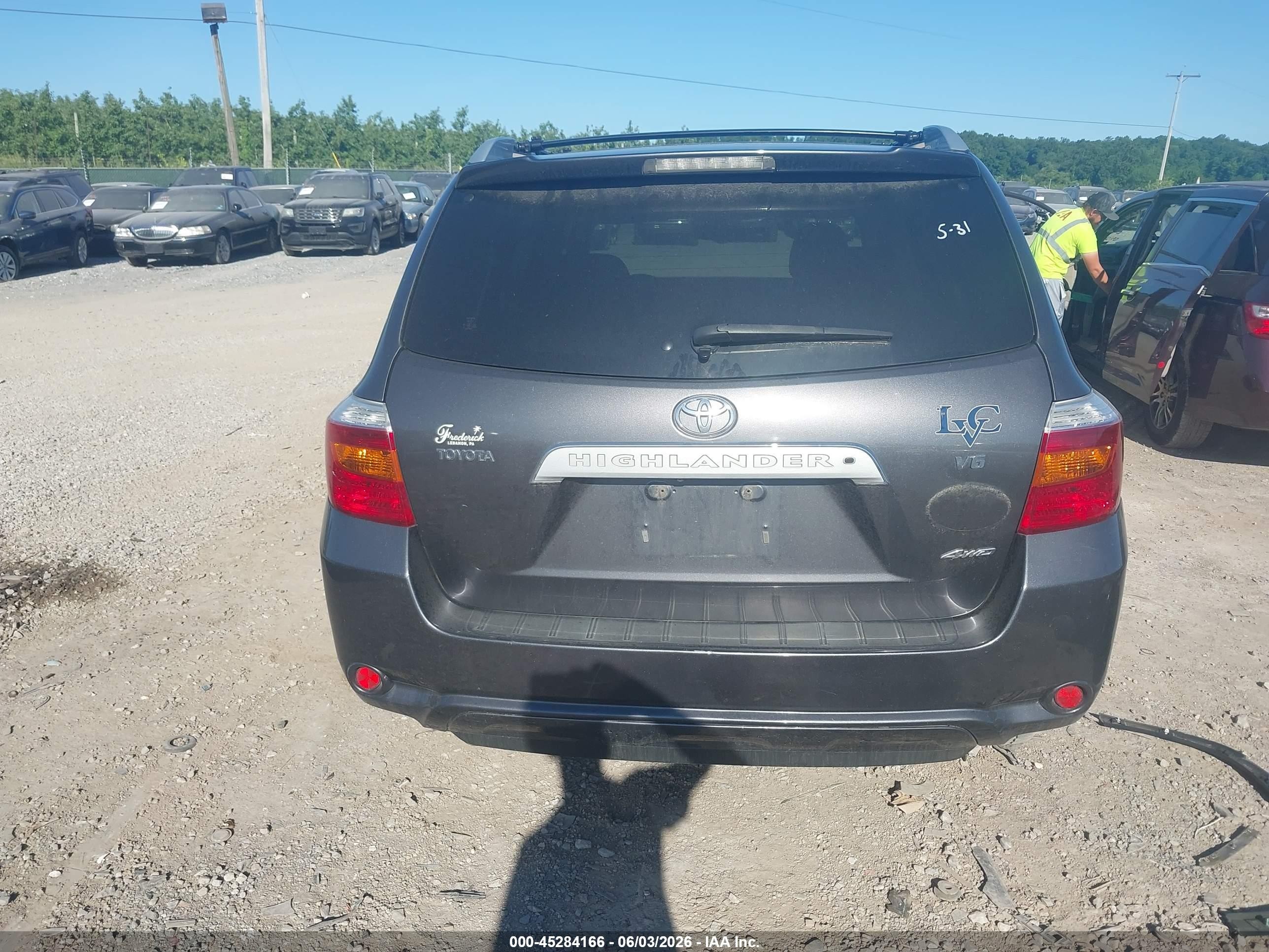 2008 Toyota Highlander Limited Green vin: JTEES42A182096911
