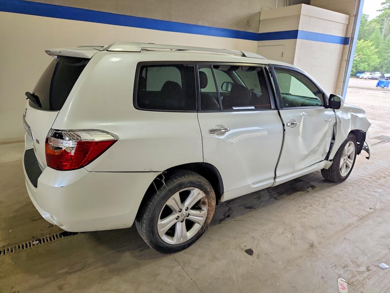 2009 Toyota Highlander Limited White vin: JTEES42A192146093