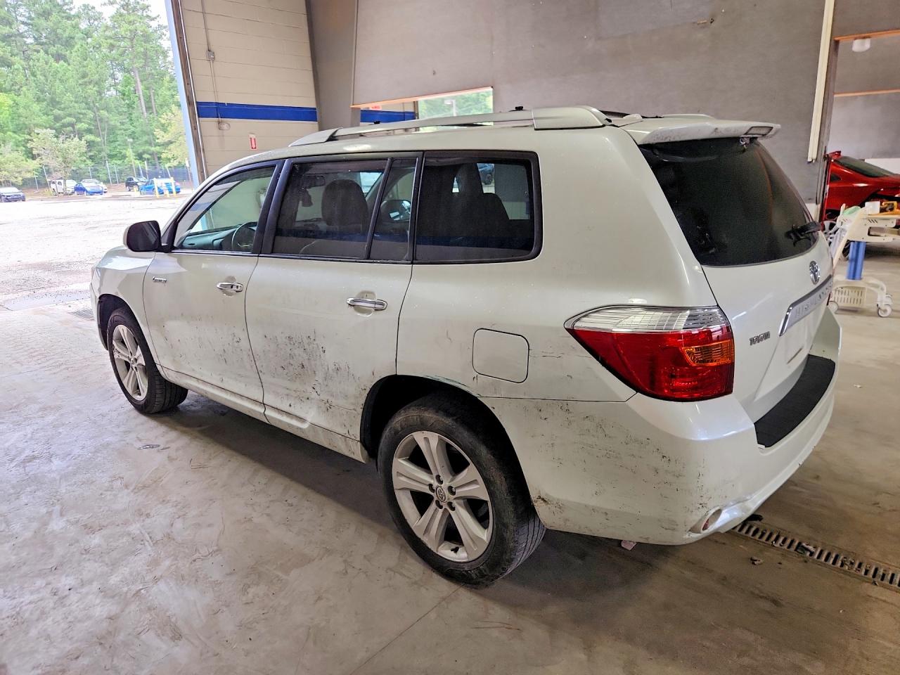2009 Toyota Highlander Limited White vin: JTEES42A192146093