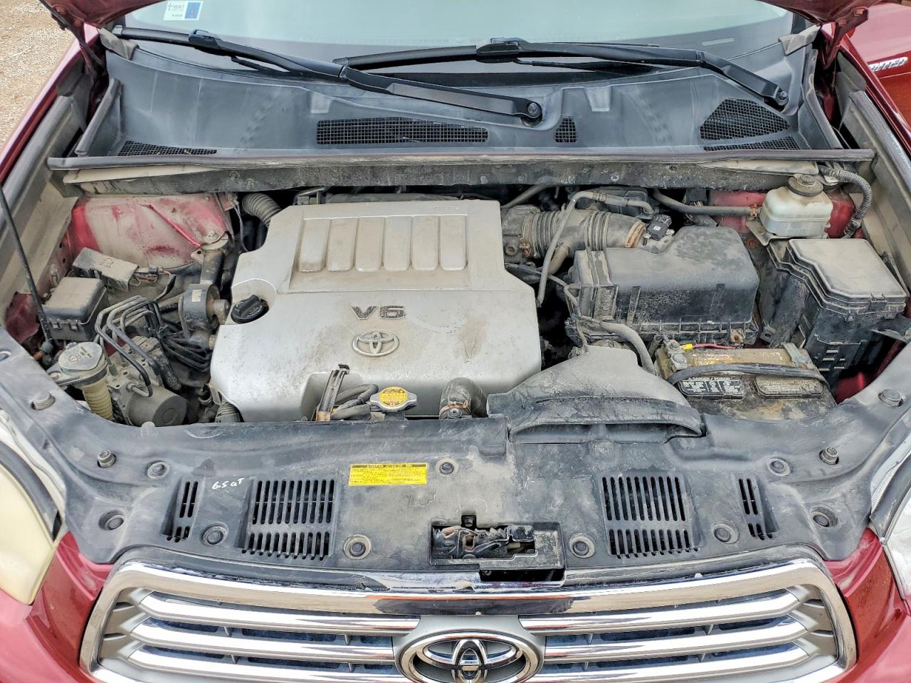 2008 Toyota Highlander Limited Red vin: JTEES42A282001966