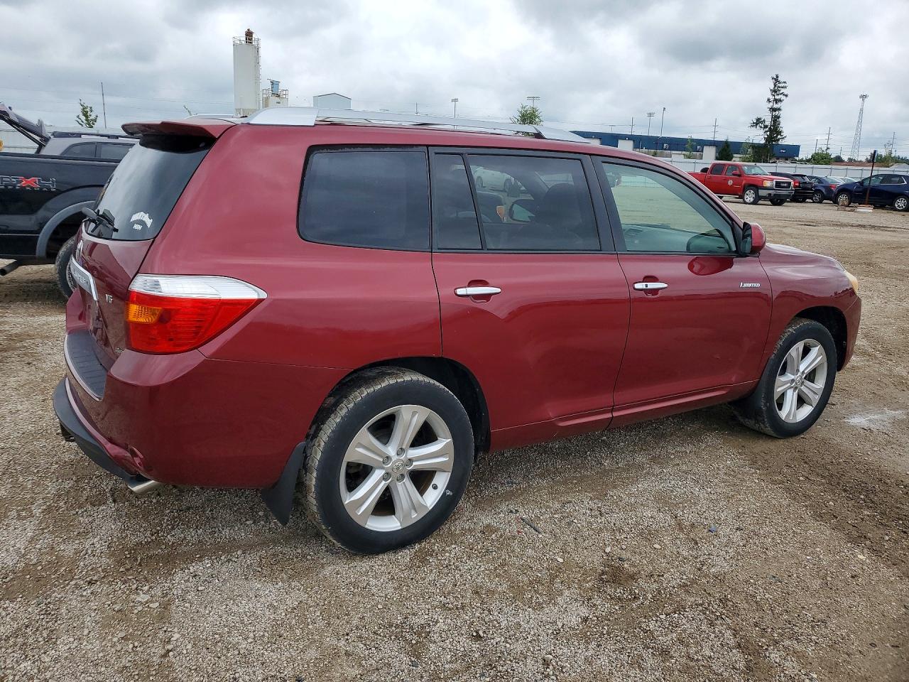 2008 Toyota Highlander Limited Red vin: JTEES42A282001966