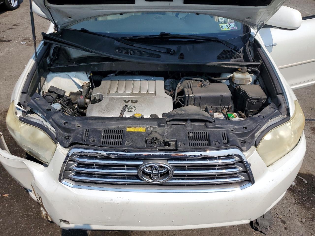 2008 Toyota Highlander Limited Белый vin: JTEES42A282017276