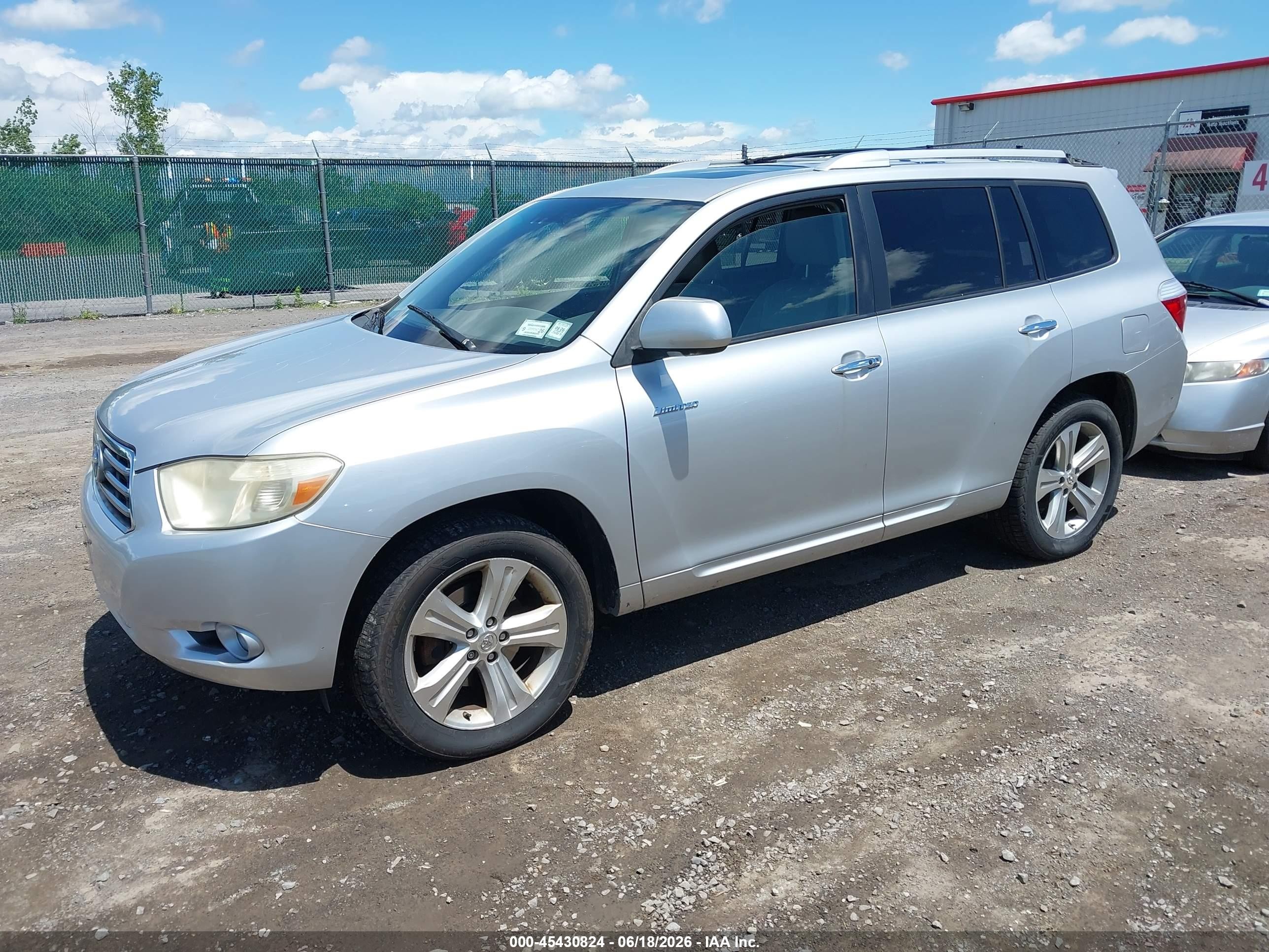 2008 Toyota Highlander Limited Silver vin: JTEES42A282071905