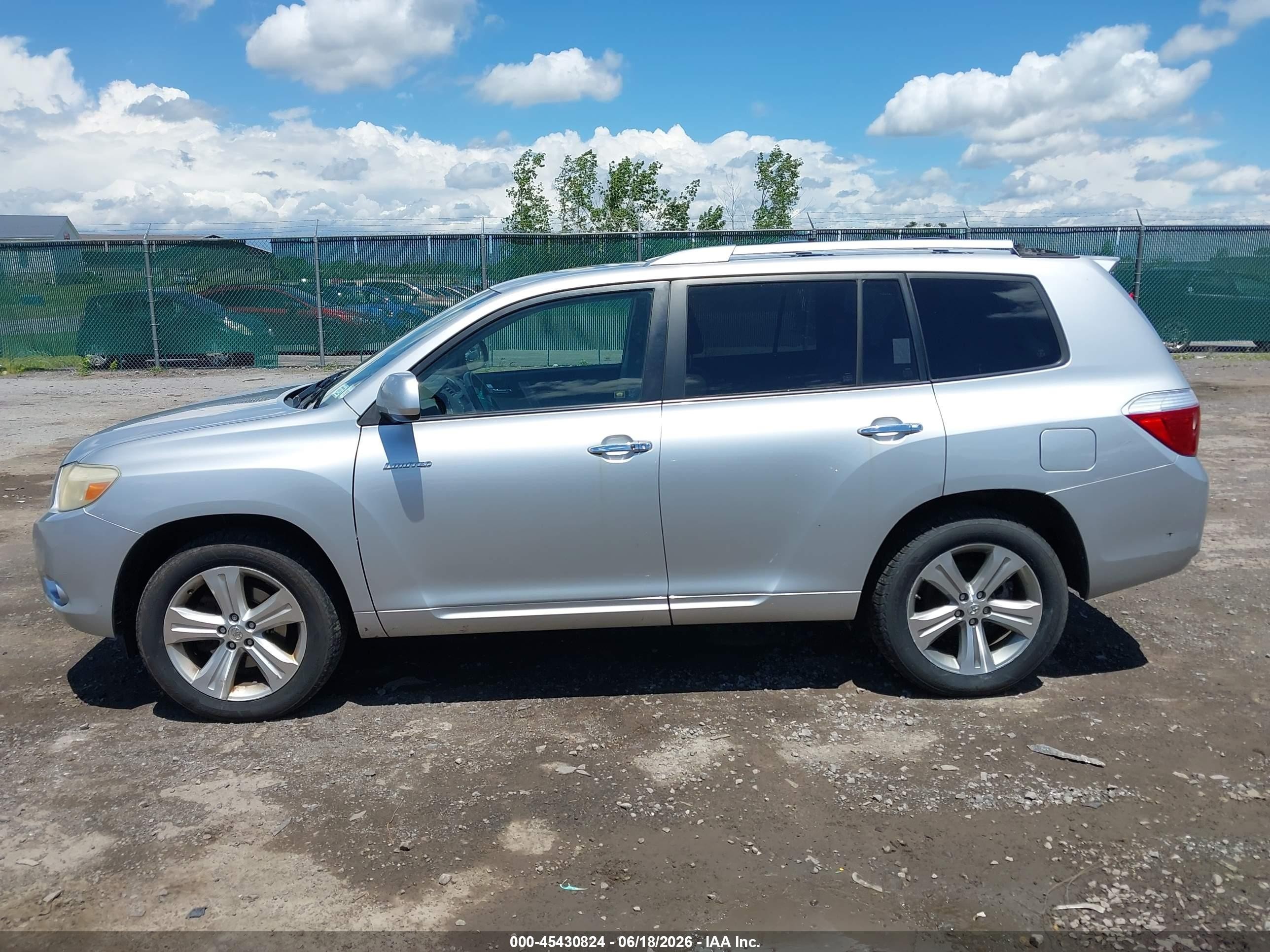 2008 Toyota Highlander Limited Silver vin: JTEES42A282071905