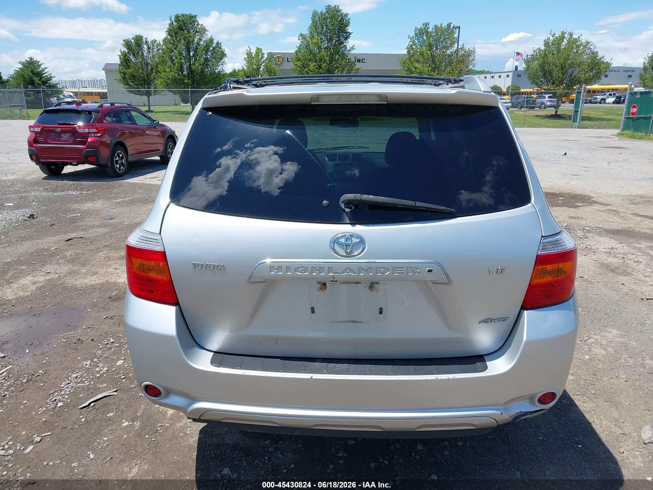 2008 Toyota Highlander Limited Silver vin: JTEES42A282071905