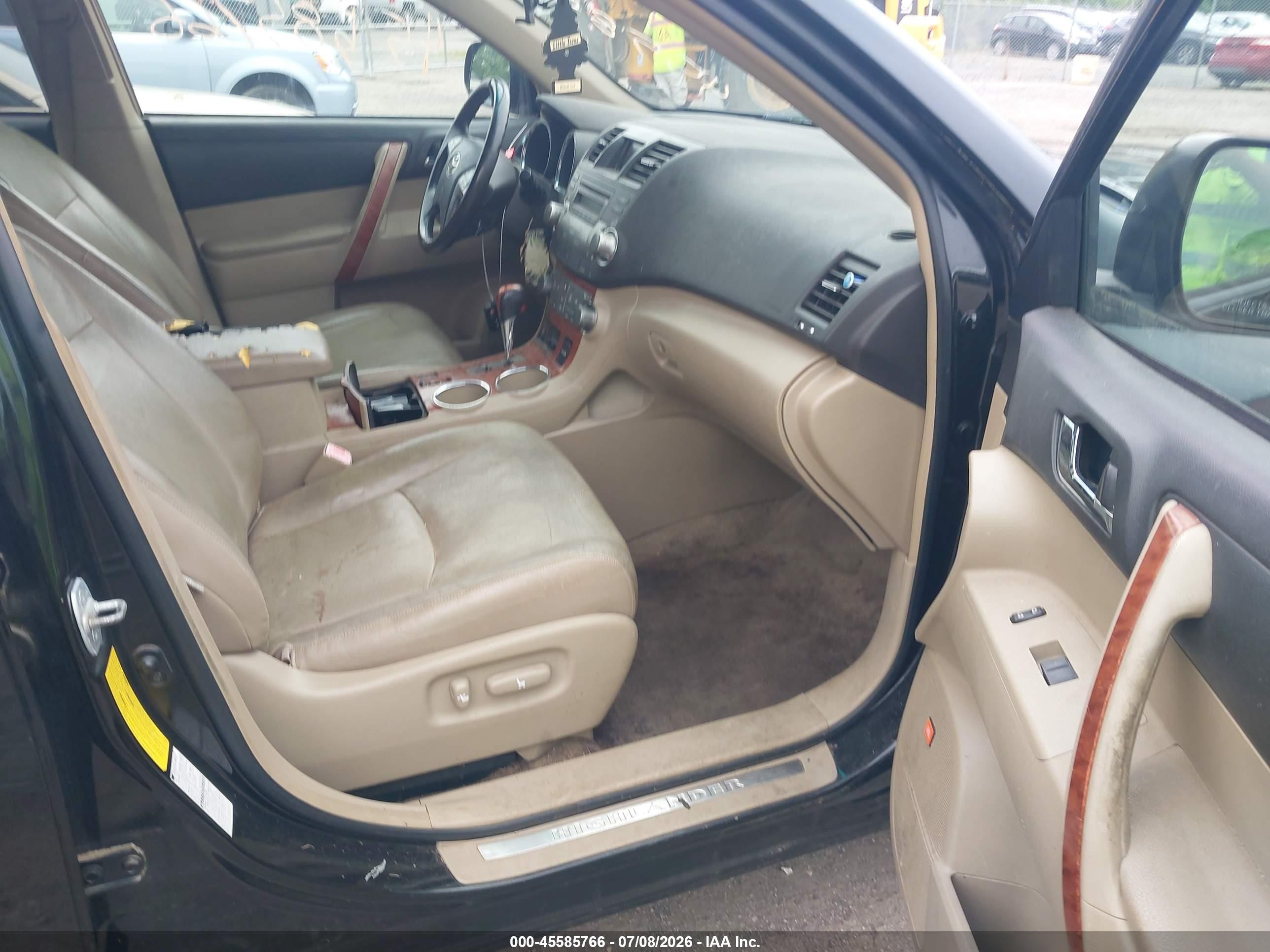 2008 Toyota Highlander Limited Черный vin: JTEES42A282096089