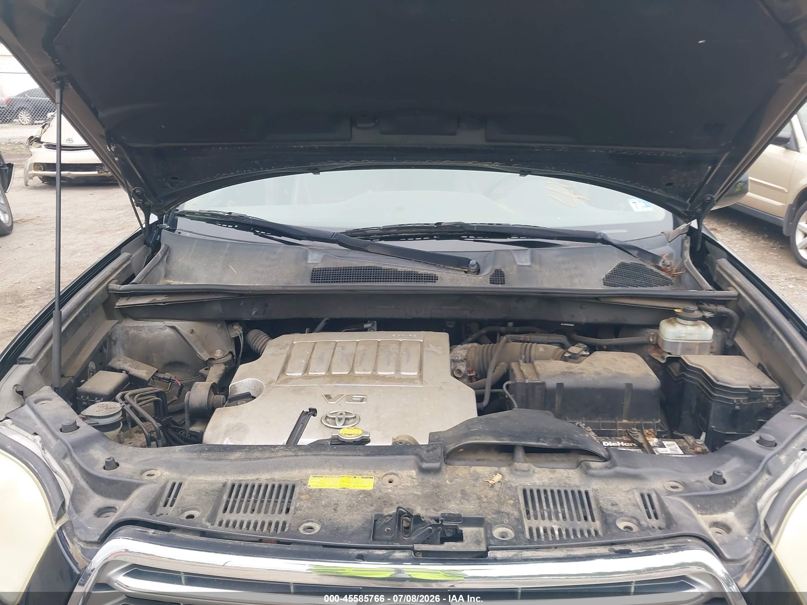 2008 Toyota Highlander Limited Черный vin: JTEES42A282096089