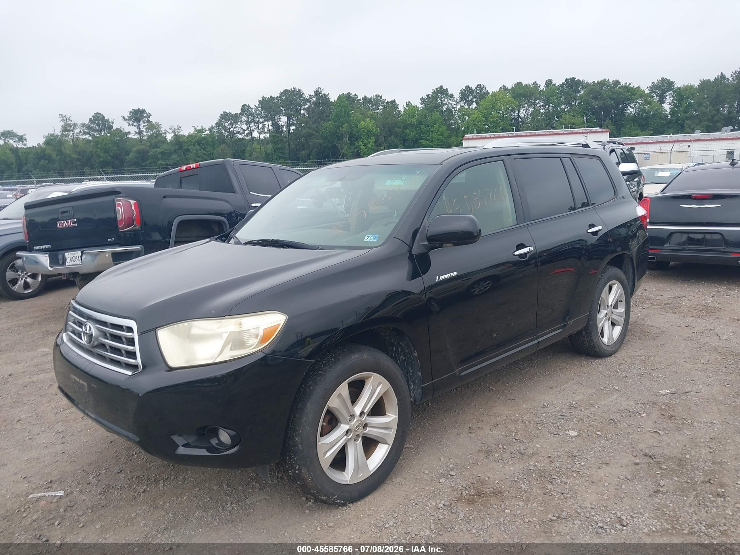 2008 Toyota Highlander Limited Черный vin: JTEES42A282096089