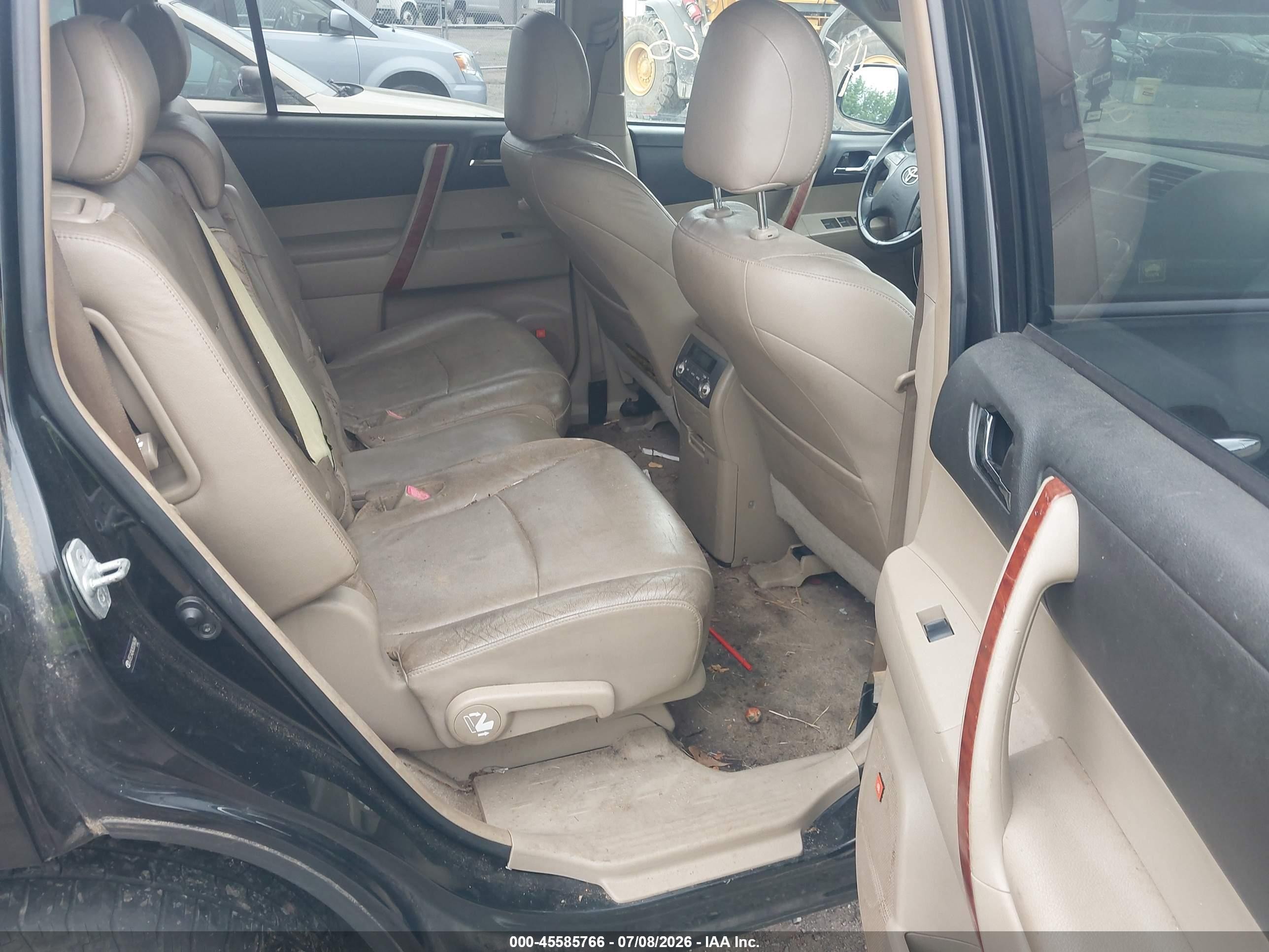 2008 Toyota Highlander Limited Черный vin: JTEES42A282096089