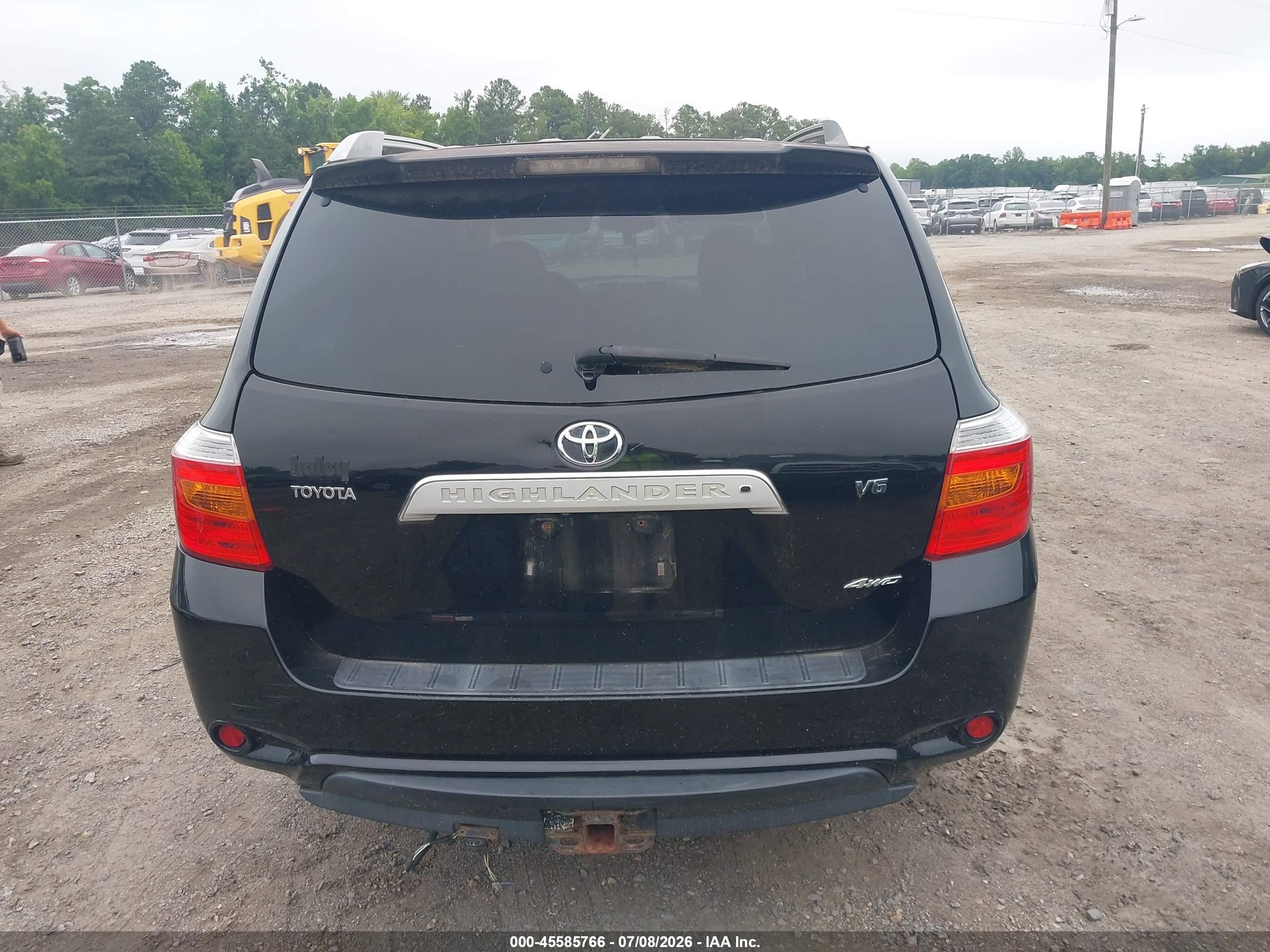 2008 Toyota Highlander Limited Черный vin: JTEES42A282096089