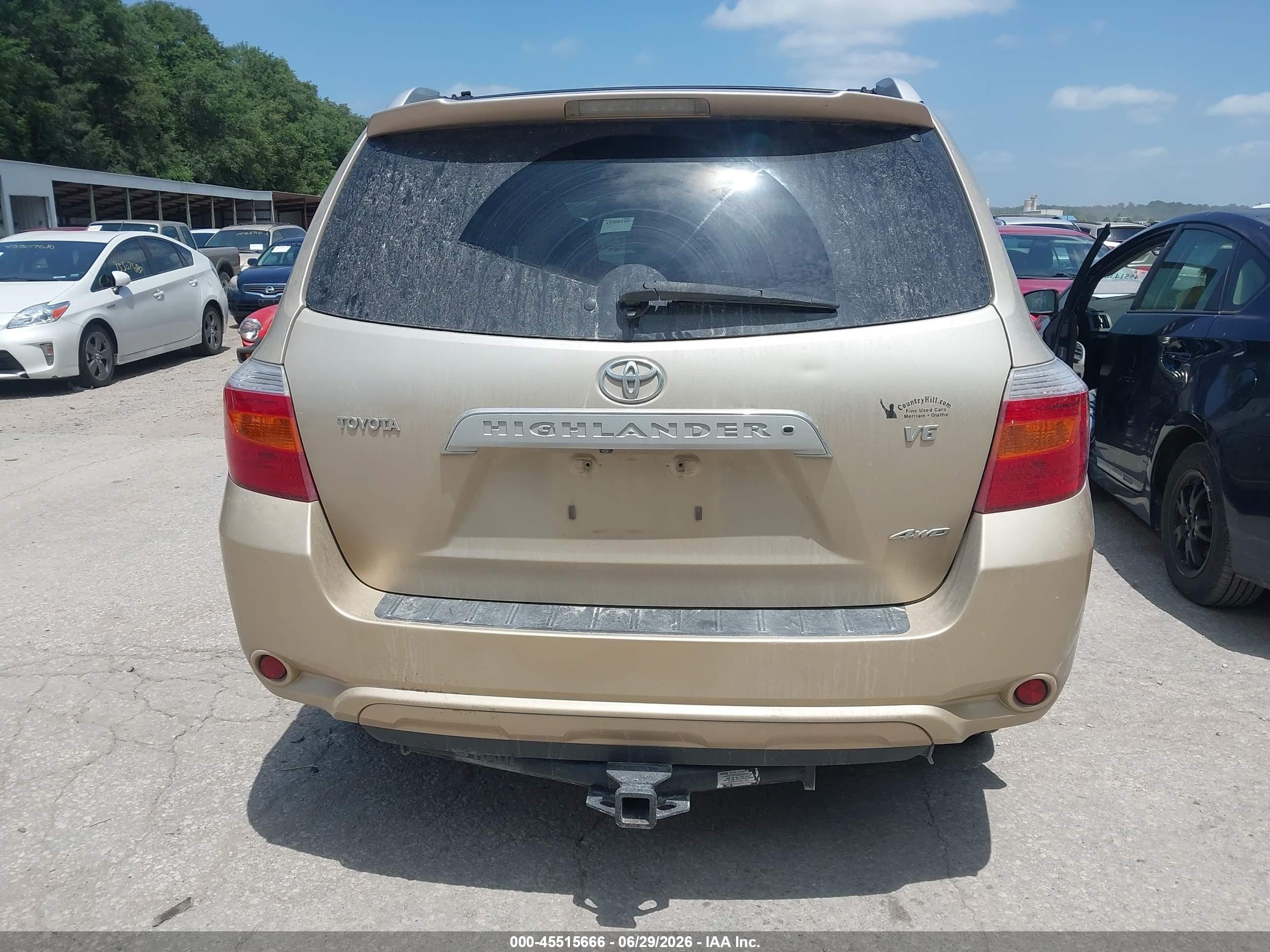2008 Toyota Highlander Limited Gold vin: JTEES42A282099879