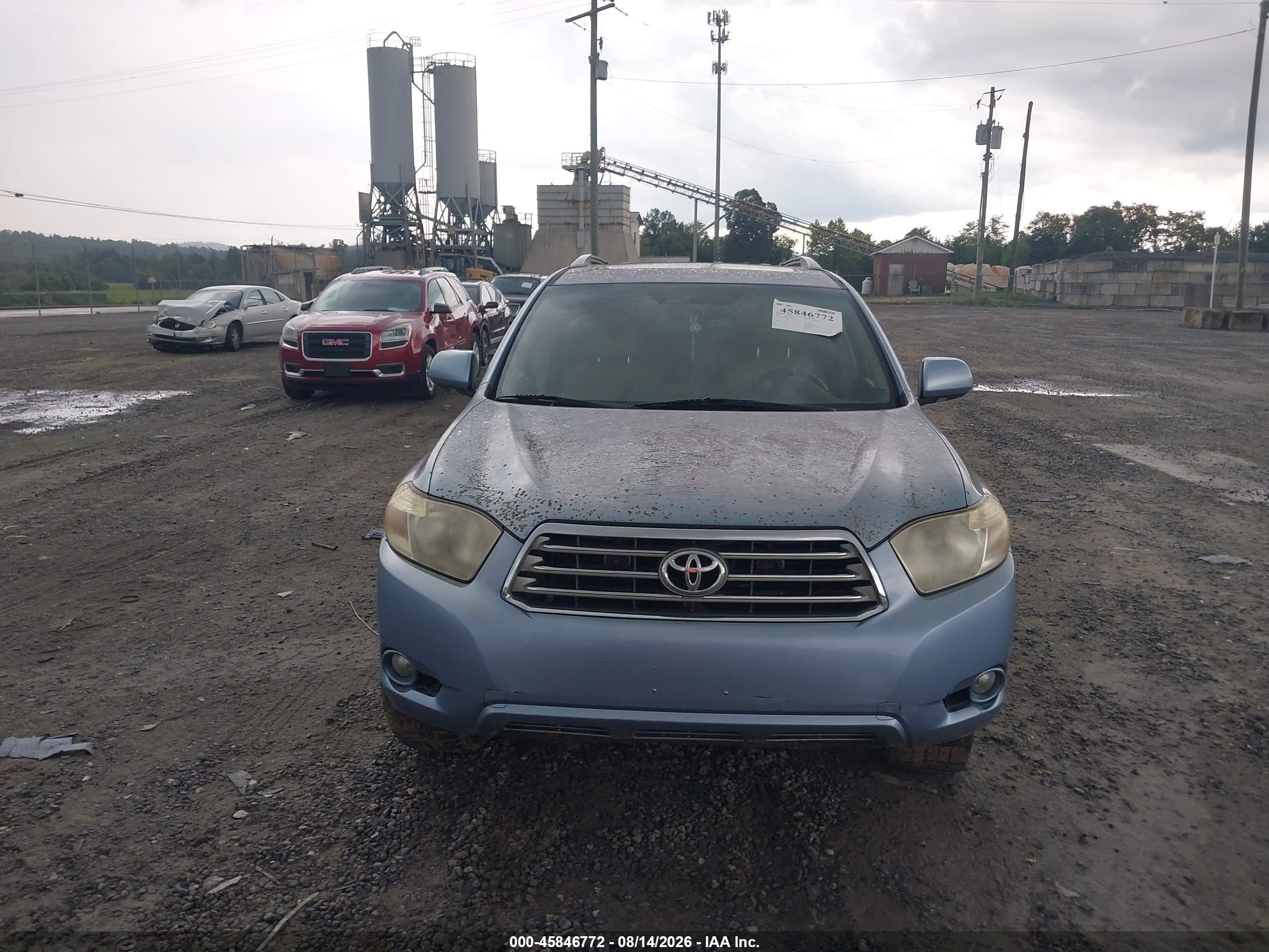 2008 Toyota Highlander Limited Blue vin: JTEES42A282101744