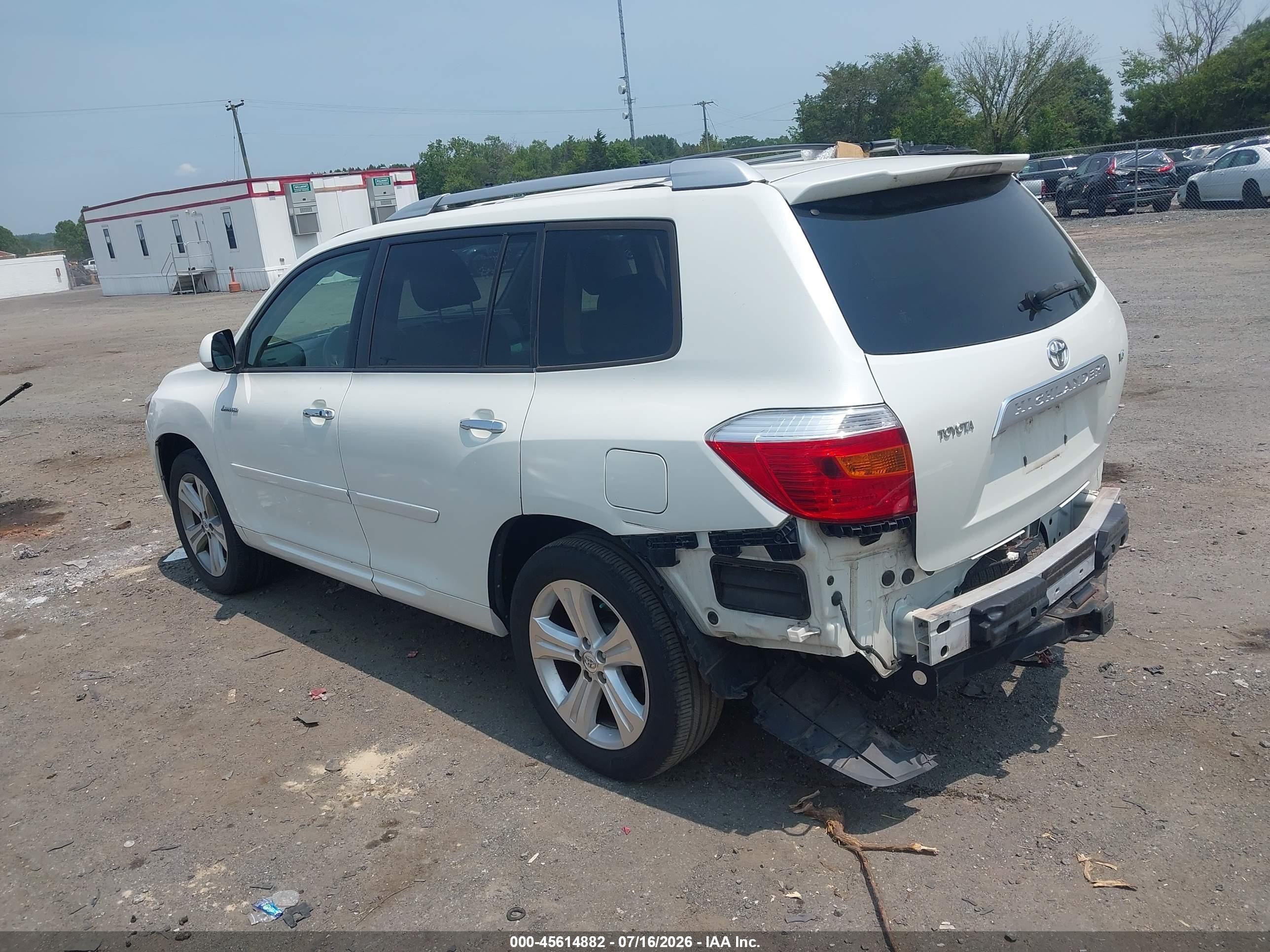2008 Toyota Highlander Limited Белый vin: JTEES42A282106247