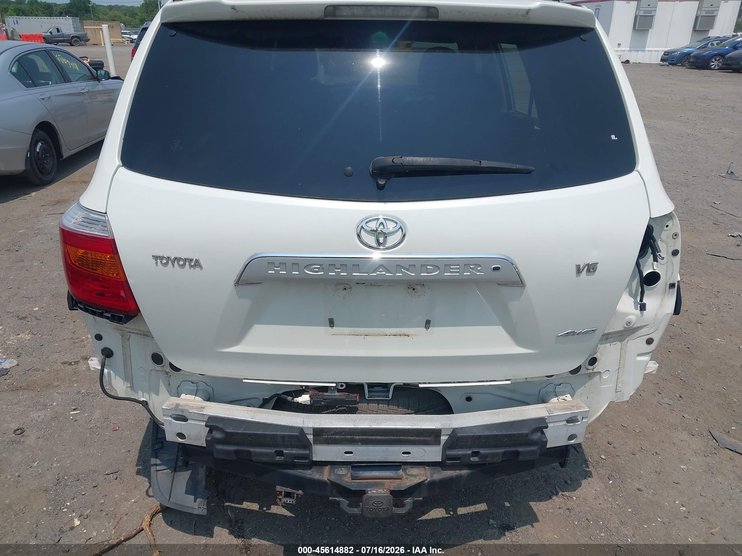 2008 Toyota Highlander Limited Белый vin: JTEES42A282106247