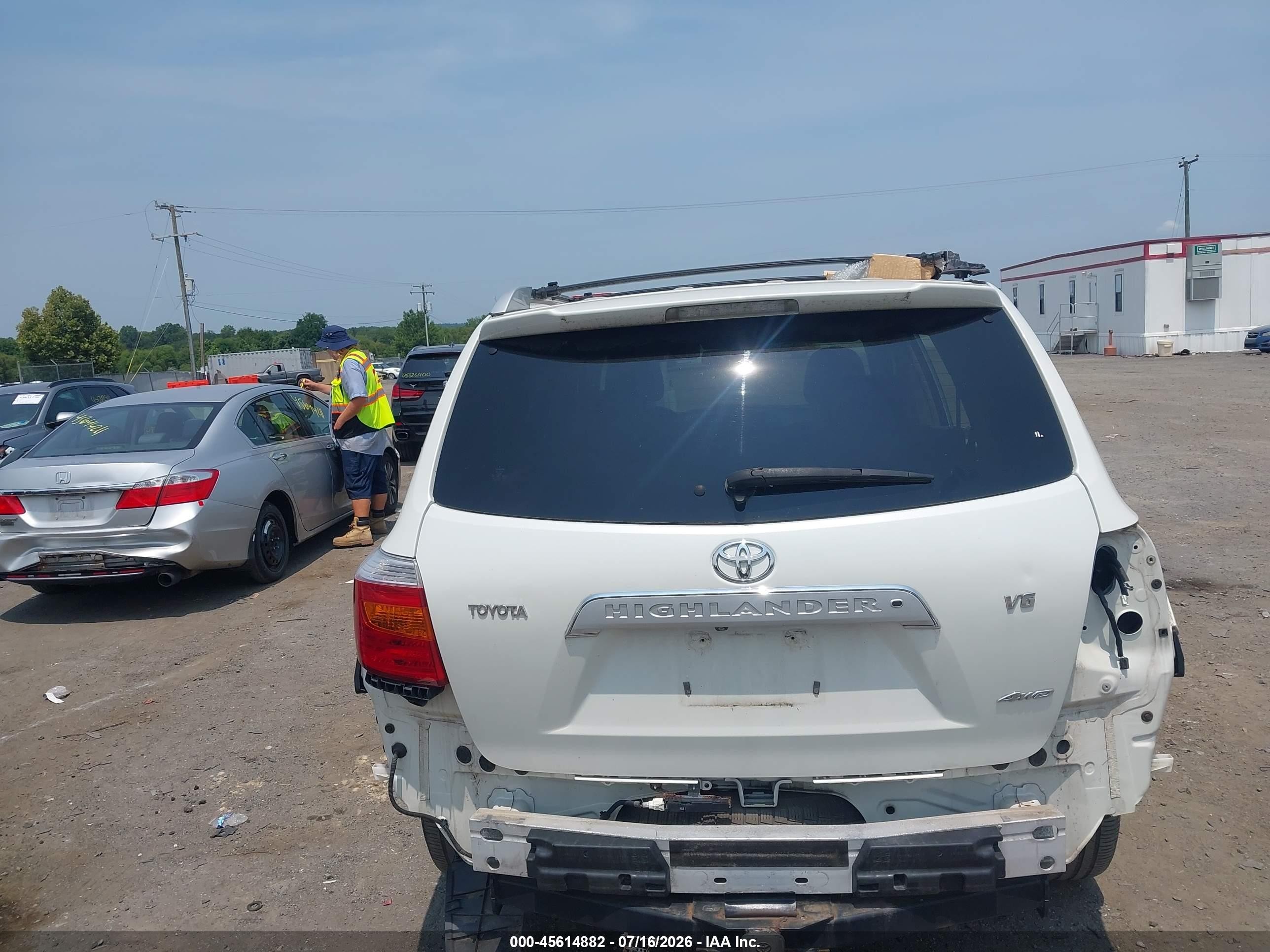 2008 Toyota Highlander Limited Белый vin: JTEES42A282106247
