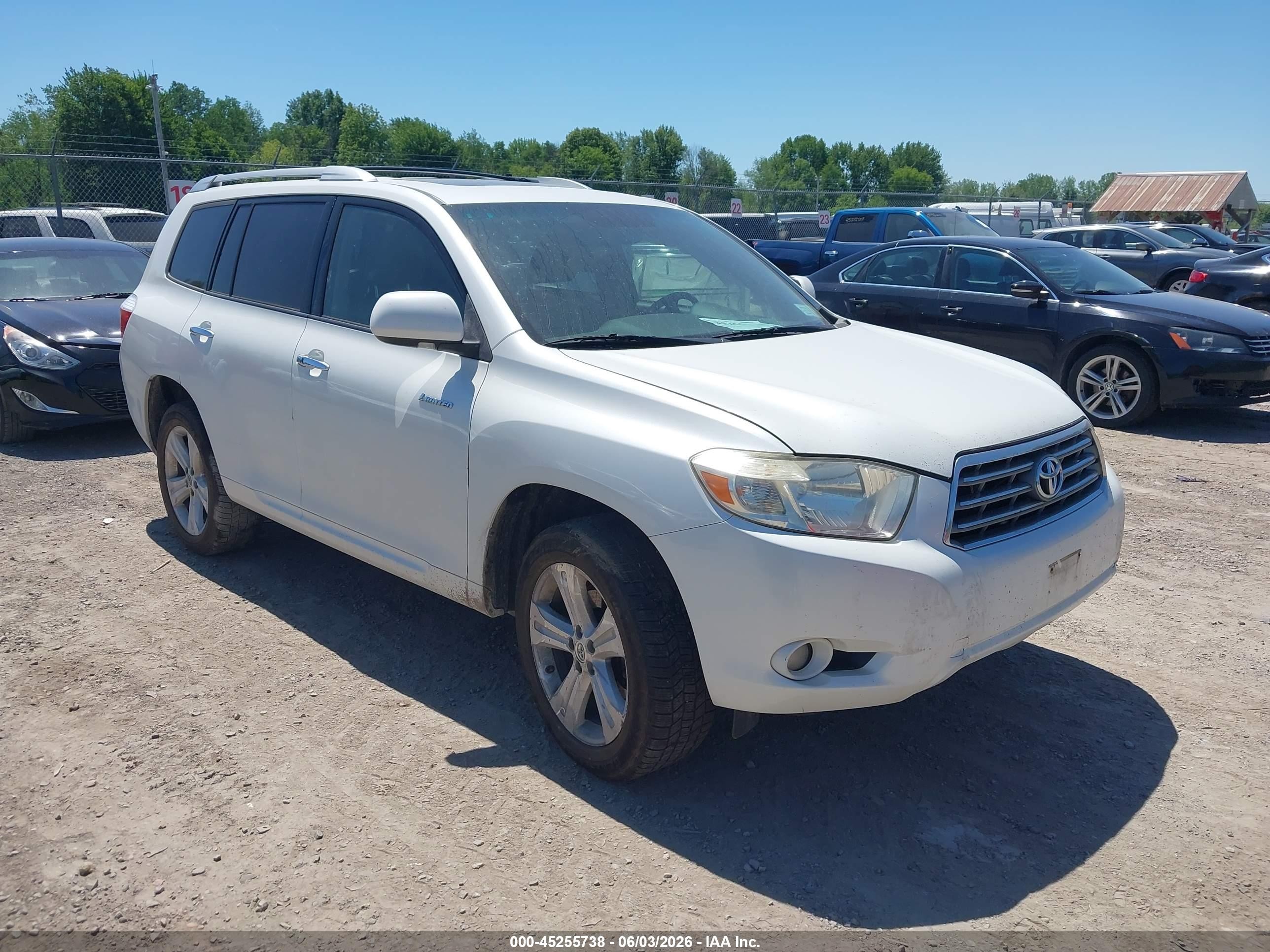 2009 Toyota Highlander Limited Белый vin: JTEES42A292116794