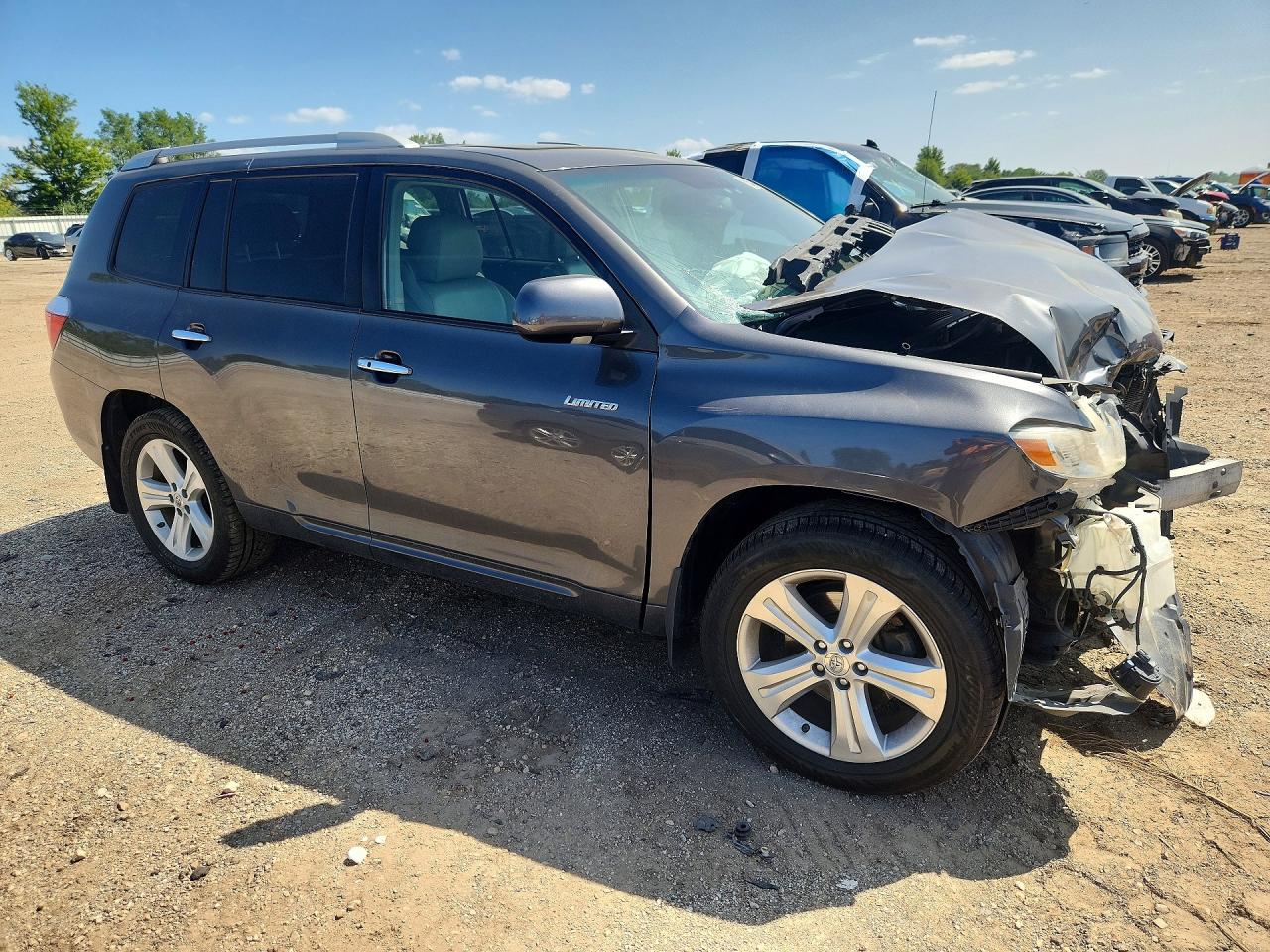 2009 Toyota Highlander Limited Серый vin: JTEES42A292120165