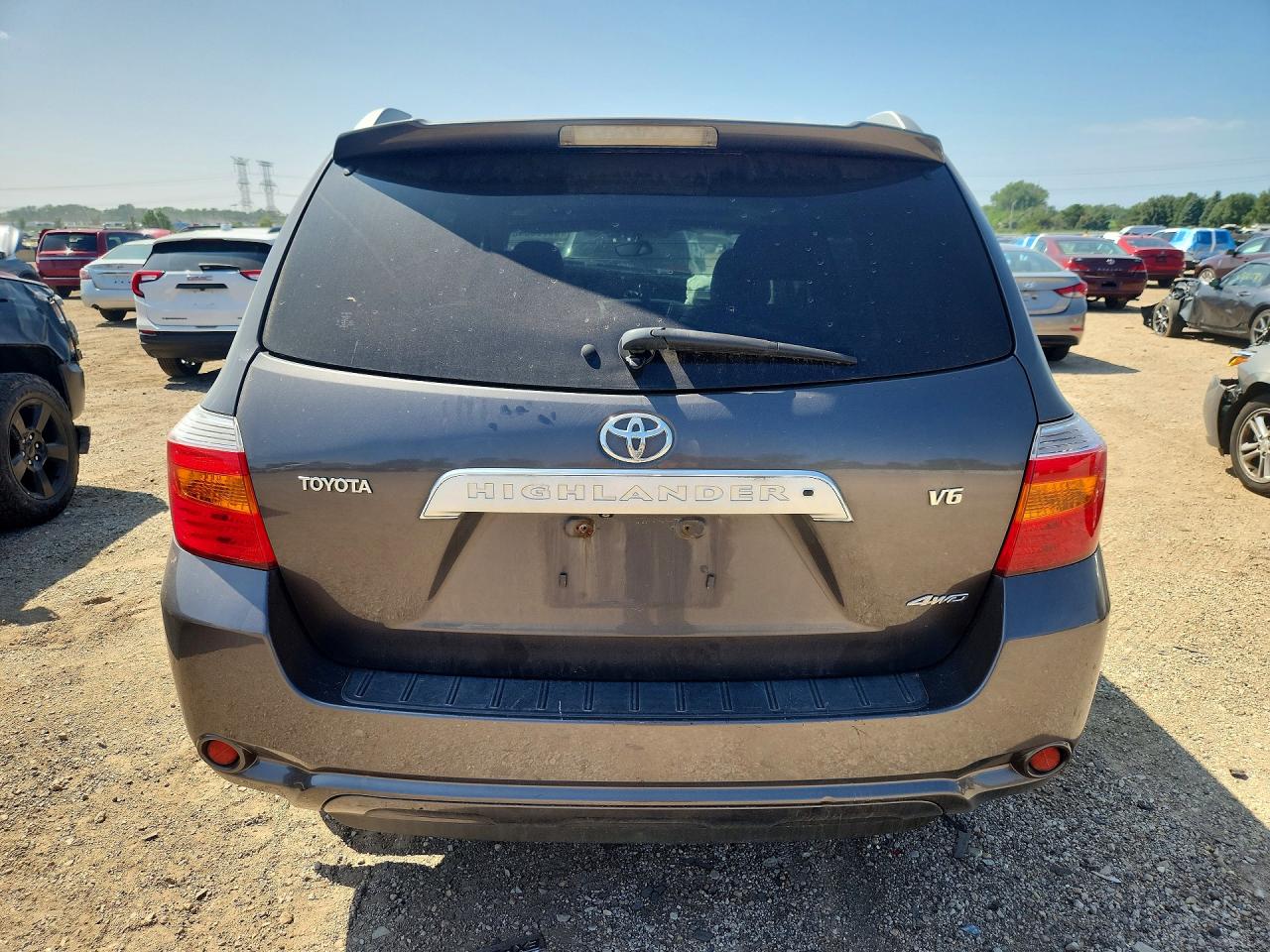 2009 Toyota Highlander Limited Серый vin: JTEES42A292120165