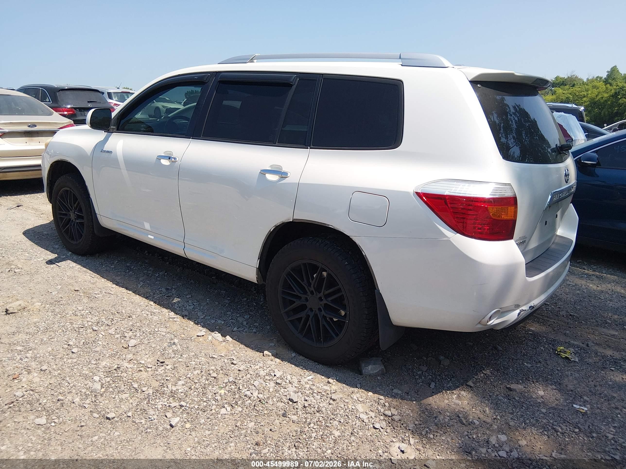 2009 Toyota Highlander Limited Белый vin: JTEES42A292123731
