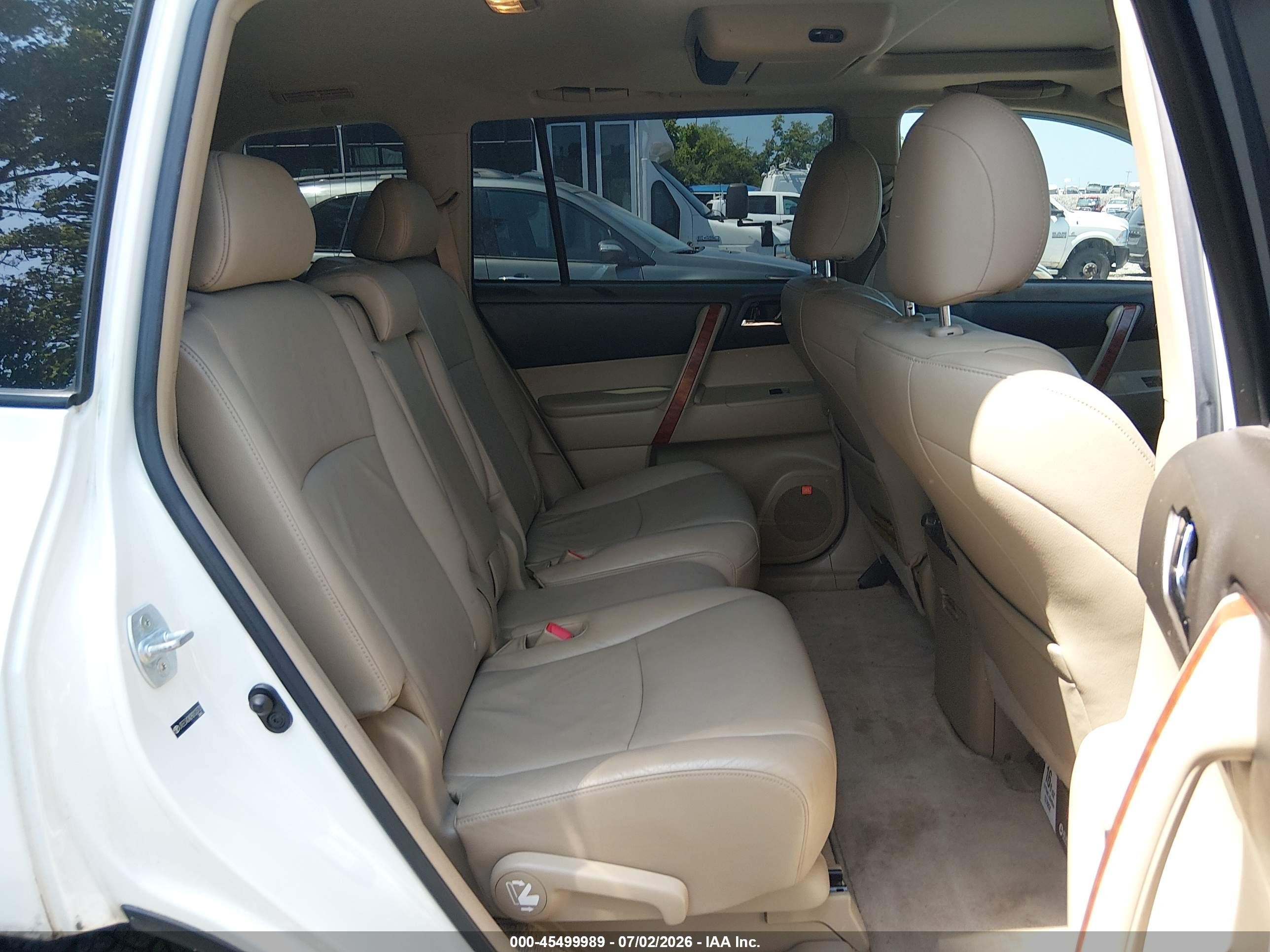 2009 Toyota Highlander Limited Белый vin: JTEES42A292123731