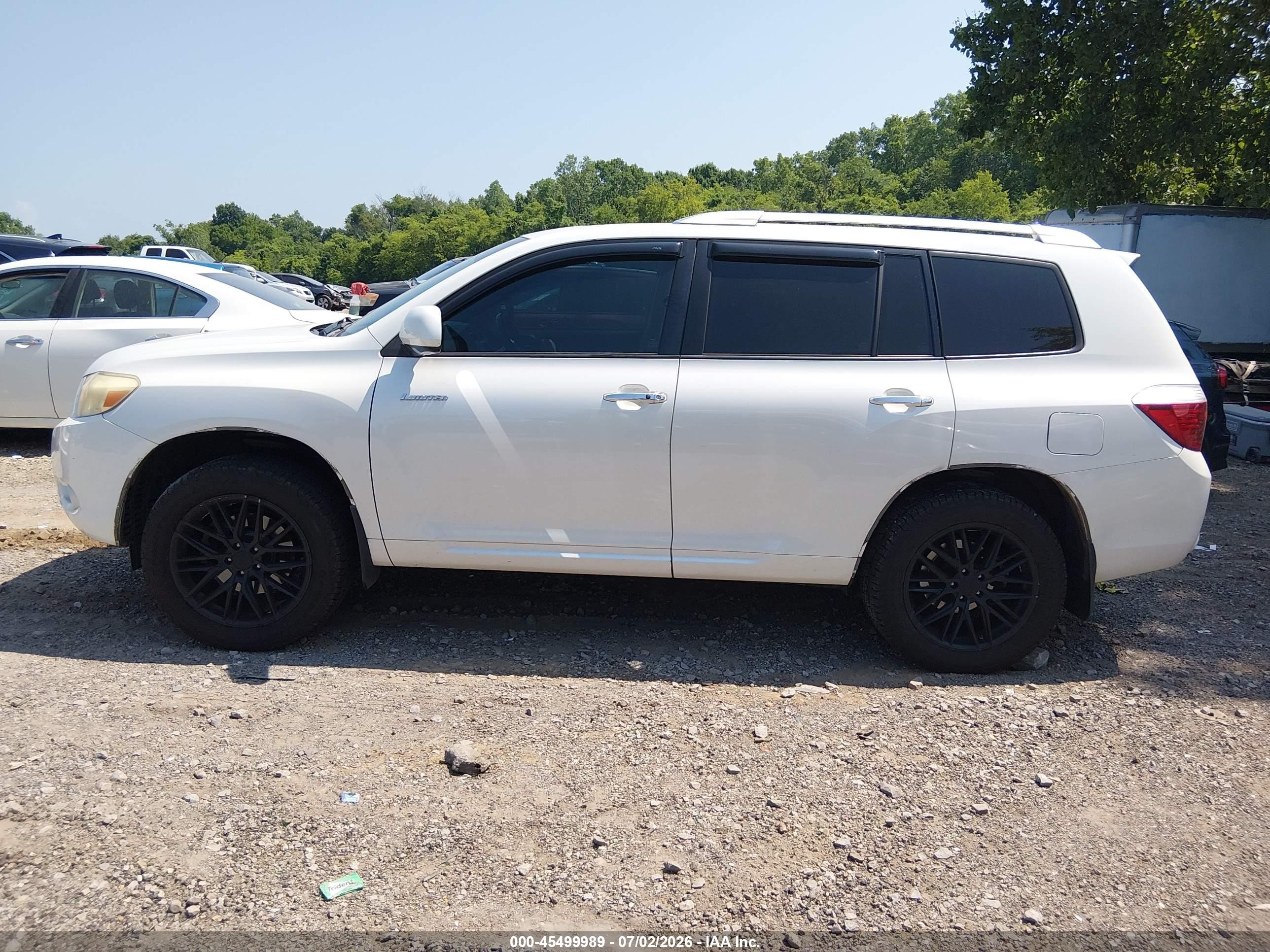2009 Toyota Highlander Limited Белый vin: JTEES42A292123731
