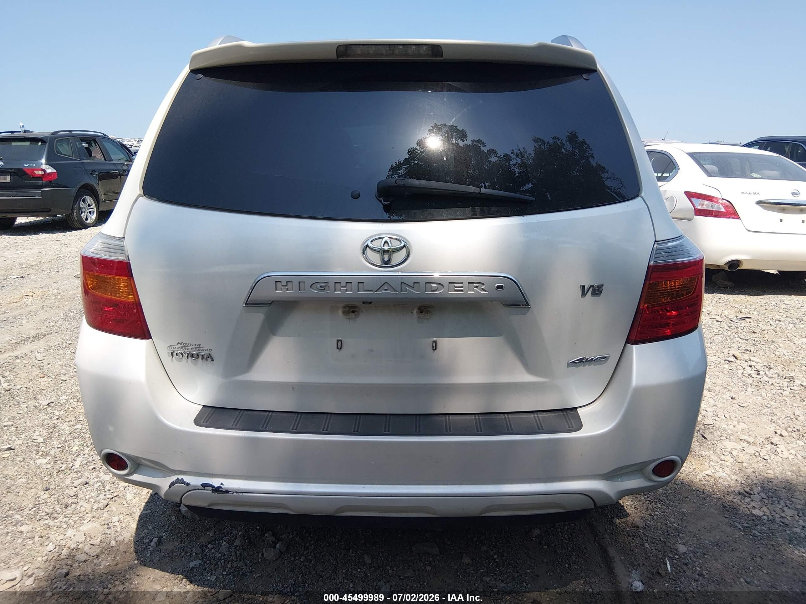 2009 Toyota Highlander Limited Белый vin: JTEES42A292123731
