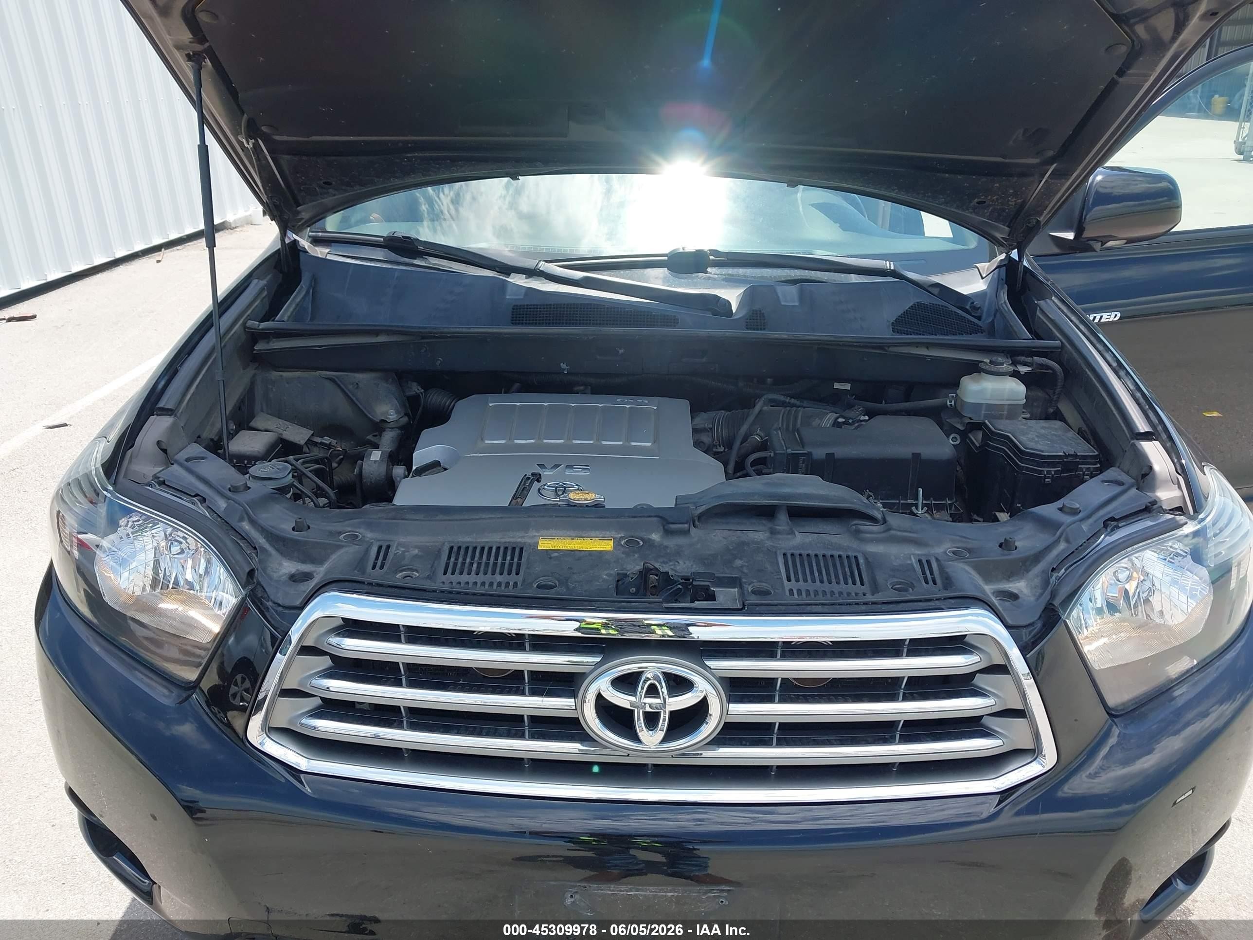 2009 Toyota Highlander Limited Black vin: JTEES42A292132753