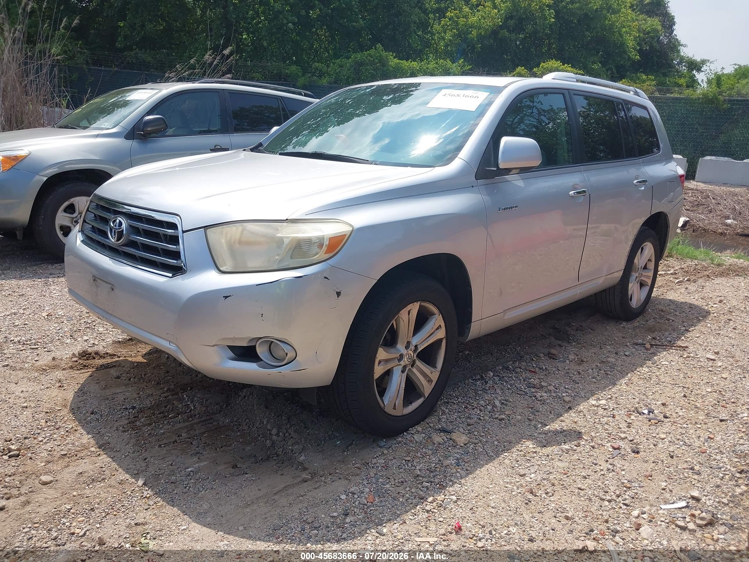 2009 Toyota Highlander Limited Silver vin: JTEES42A292137077