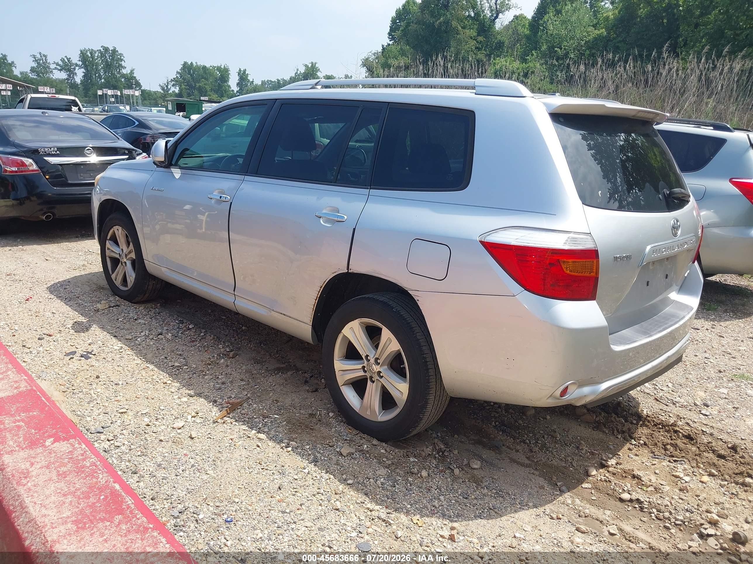 2009 Toyota Highlander Limited Silver vin: JTEES42A292137077