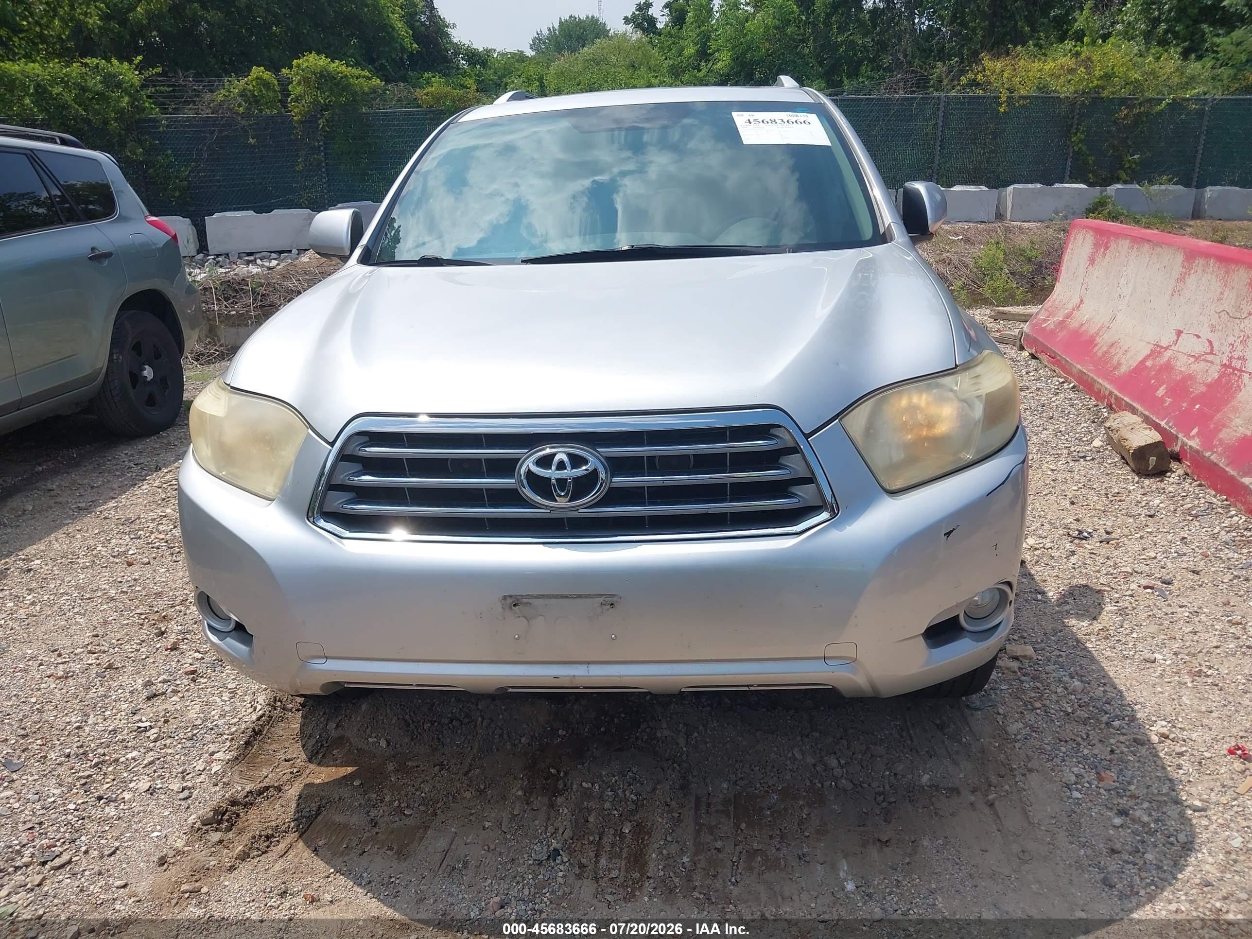 2009 Toyota Highlander Limited Silver vin: JTEES42A292137077