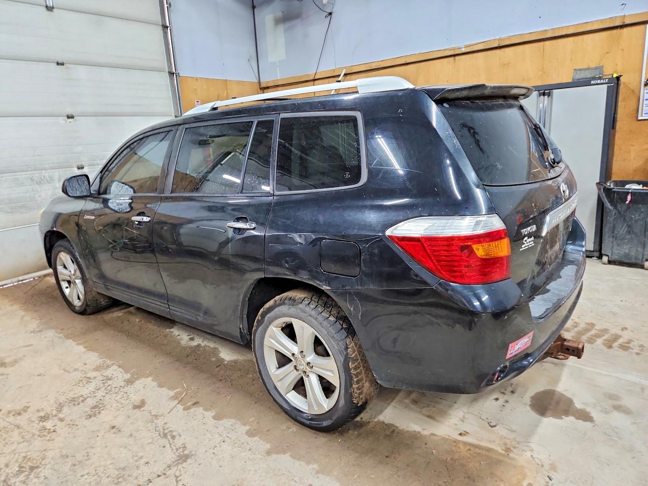 2008 Toyota Highlander Limited Black vin: JTEES42A382009090