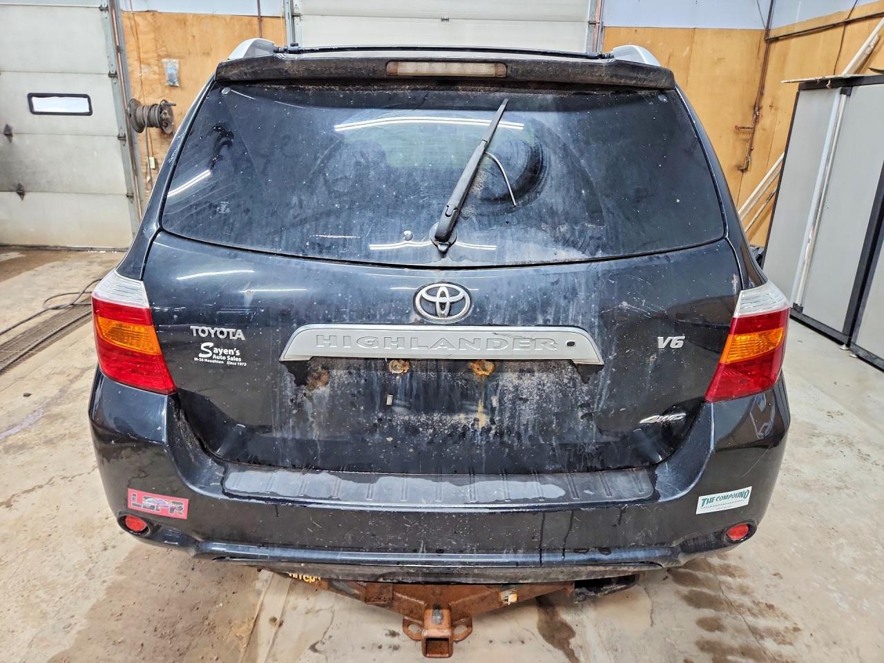 2008 Toyota Highlander Limited Black vin: JTEES42A382009090