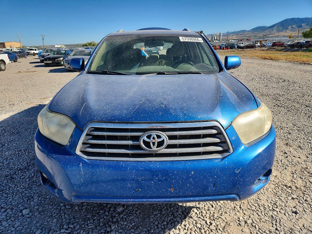 2008 Toyota Highlander Limited Blue vin: JTEES42A382018923