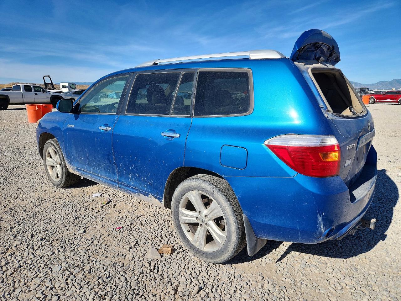 2008 Toyota Highlander Limited Blue vin: JTEES42A382018923