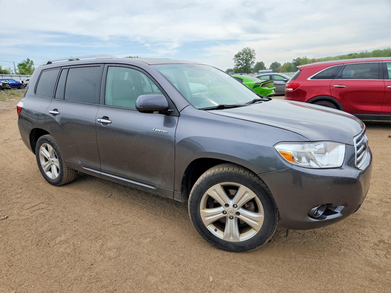 2008 Toyota Highlander Limited Charcoal vin: JTEES42A382105446