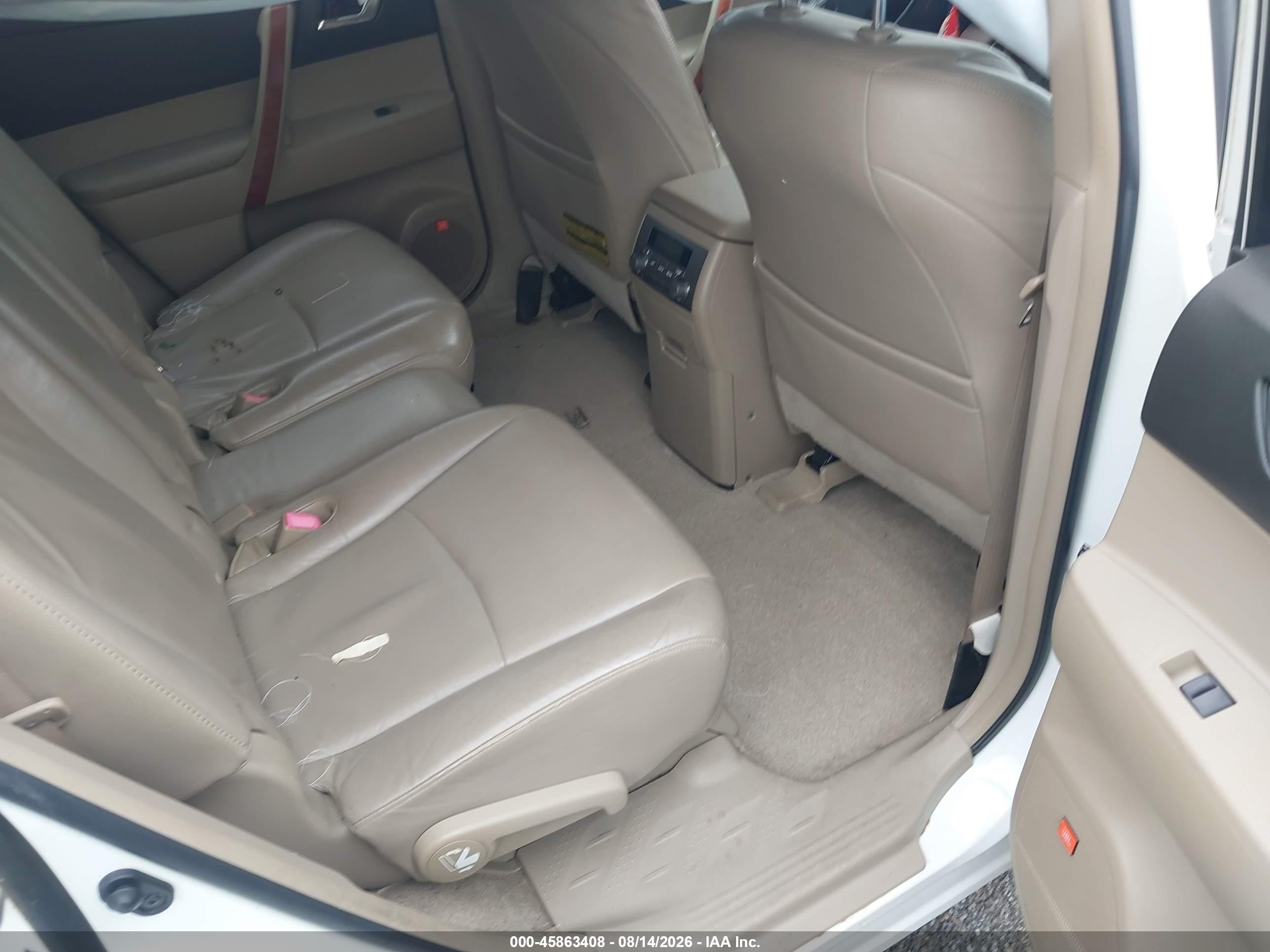 2009 Toyota Highlander Limited Белый vin: JTEES42A392120000