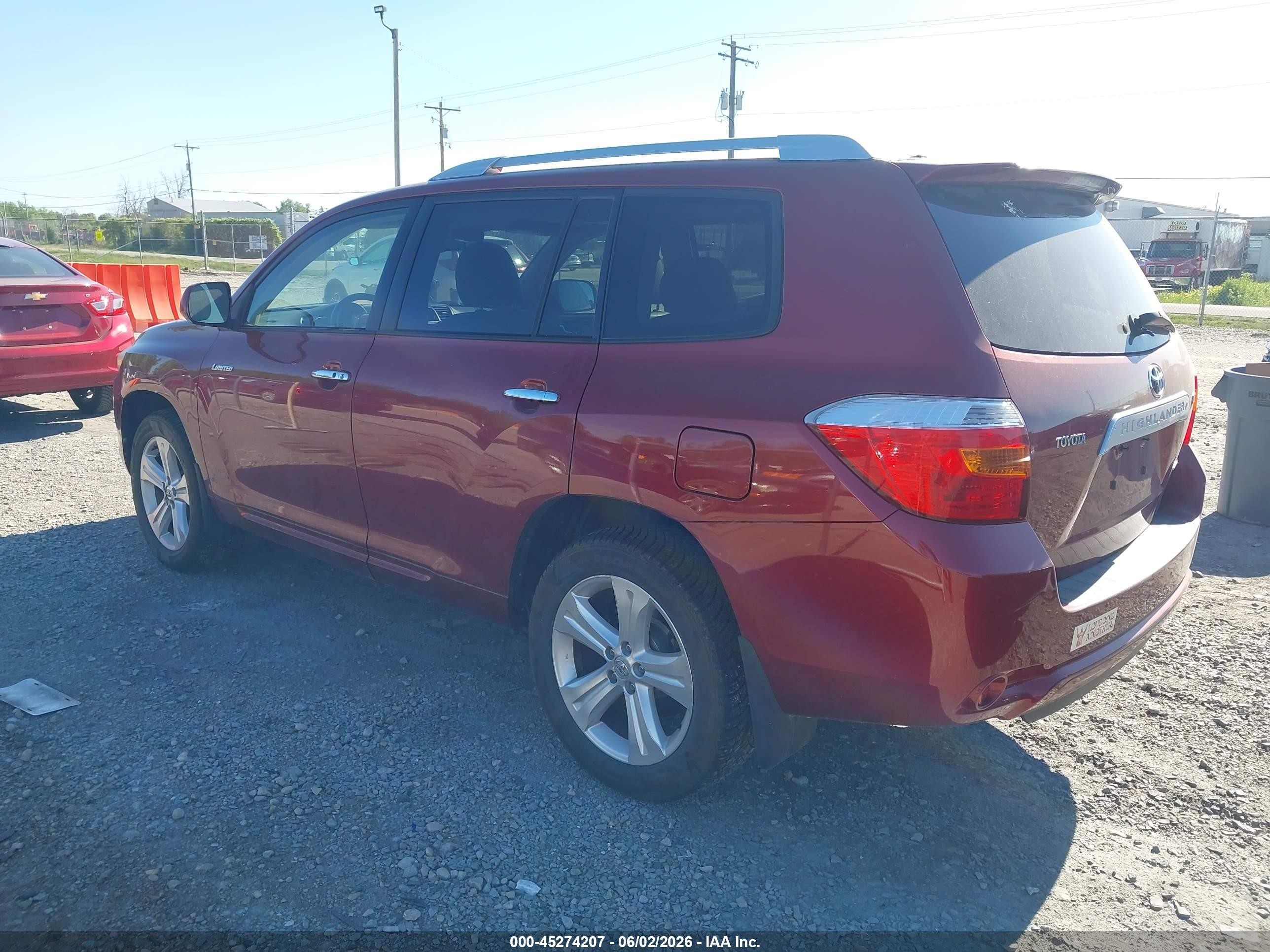 2009 Toyota Highlander Limited Red vin: JTEES42A392120014