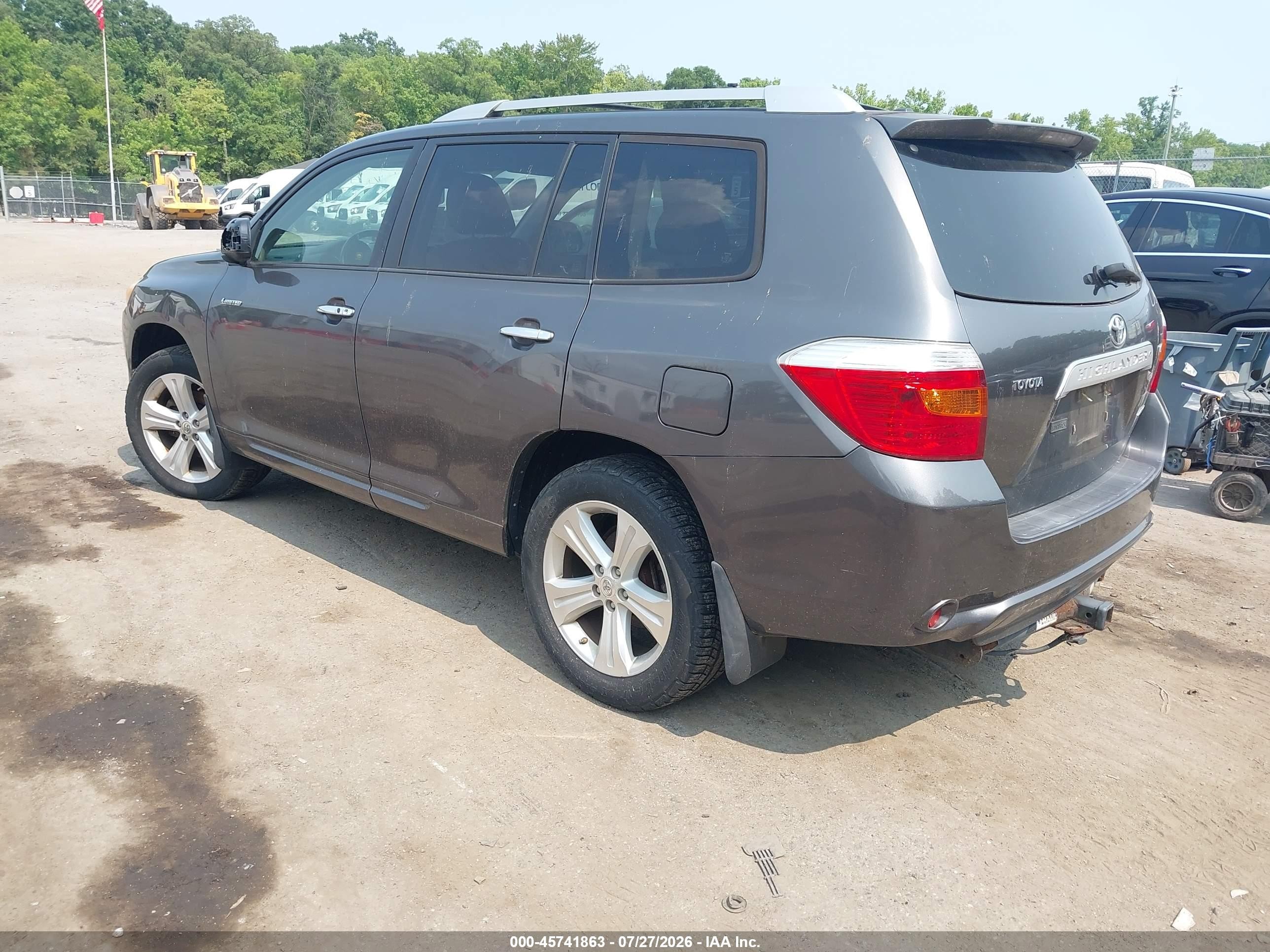 2009 Toyota Highlander Limited Gray vin: JTEES42A392123124