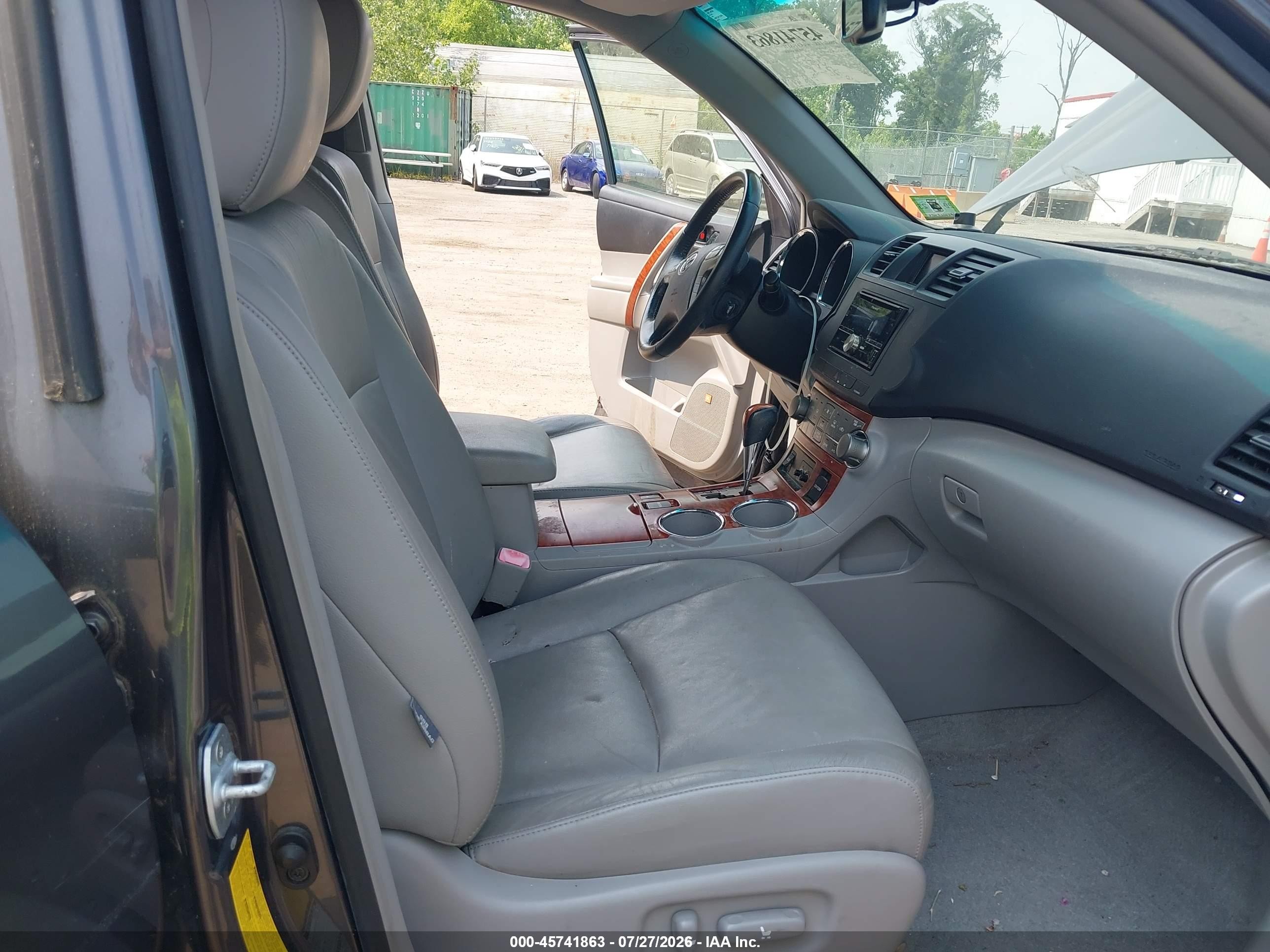 2009 Toyota Highlander Limited Gray vin: JTEES42A392123124