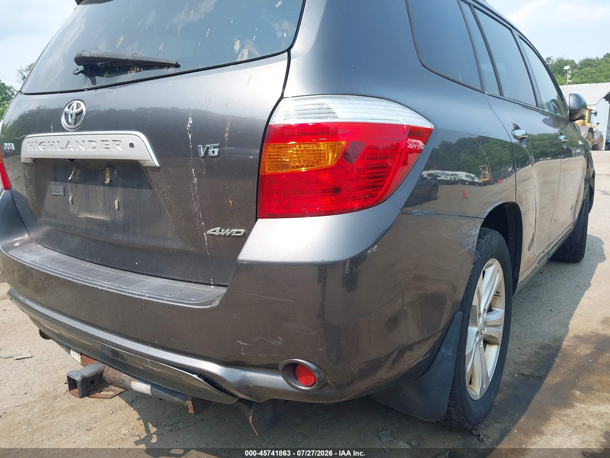 2009 Toyota Highlander Limited Gray vin: JTEES42A392123124