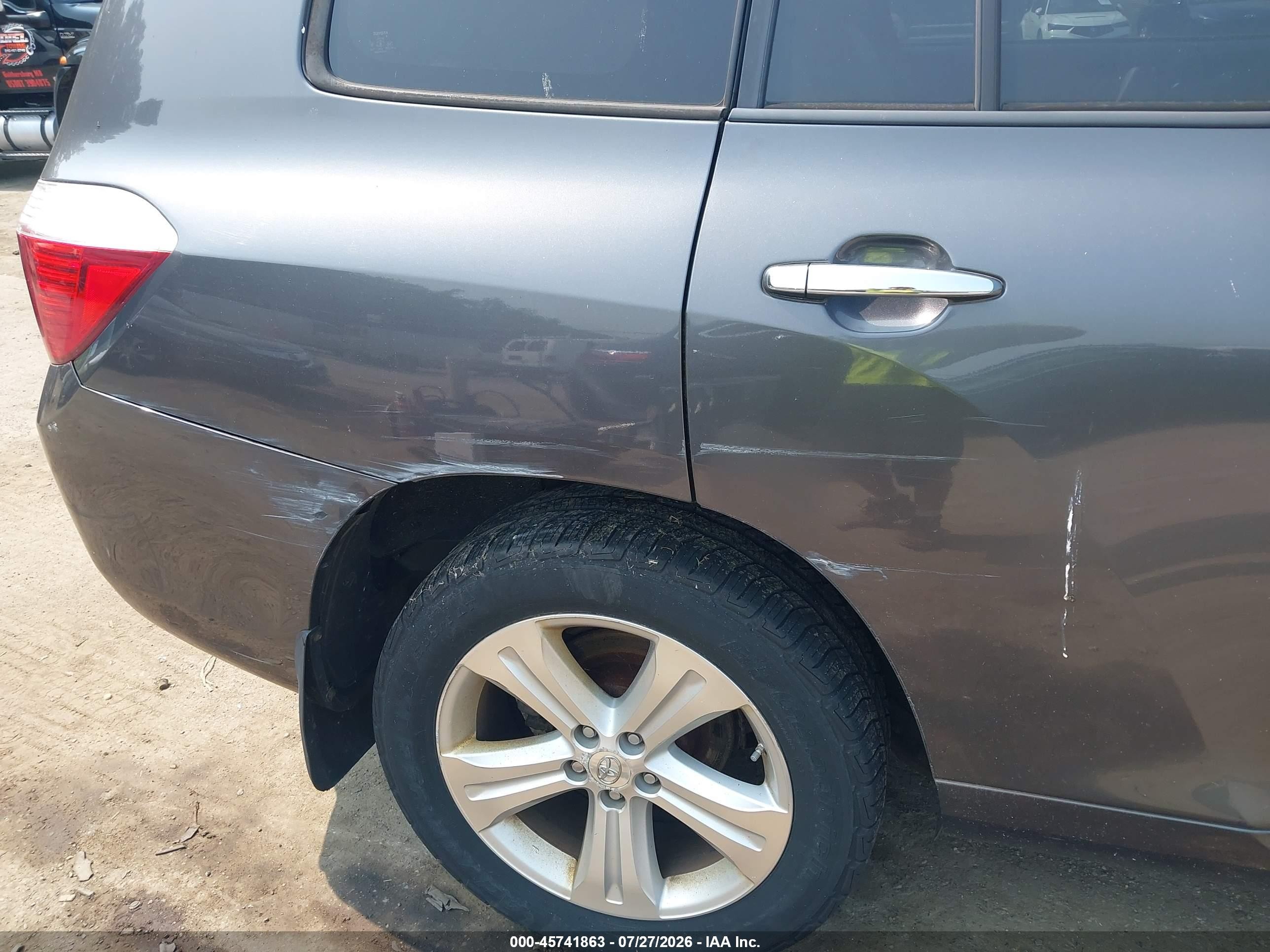 2009 Toyota Highlander Limited Gray vin: JTEES42A392123124