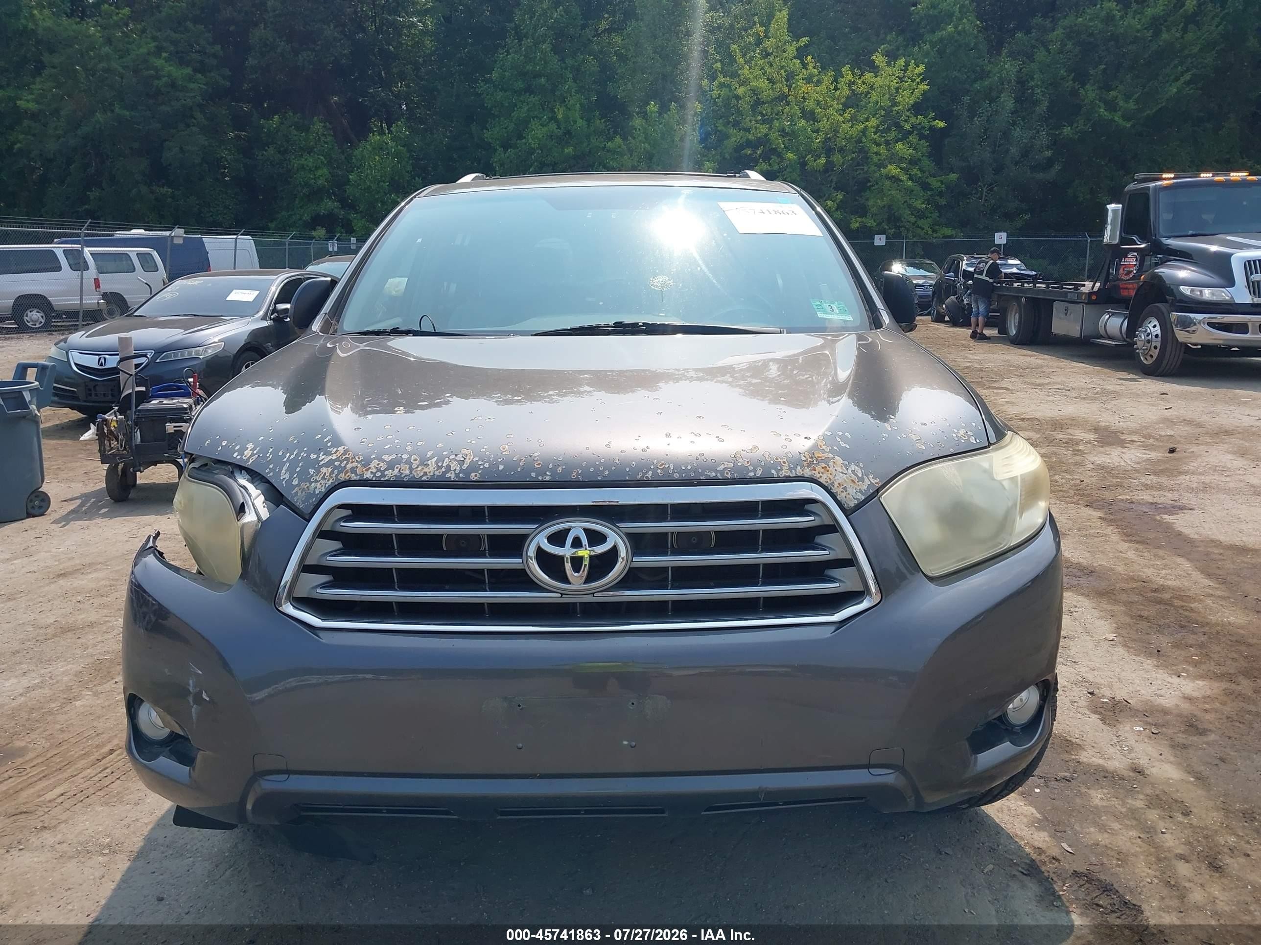 2009 Toyota Highlander Limited Gray vin: JTEES42A392123124
